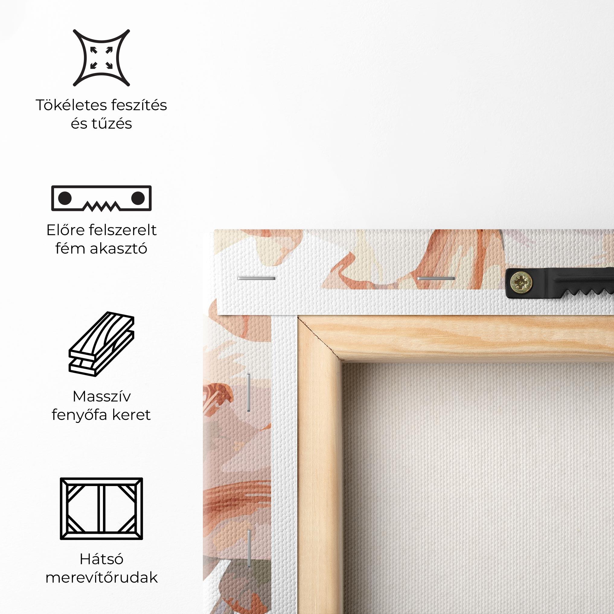 Vászonkép Light Orange Iris mockup 5