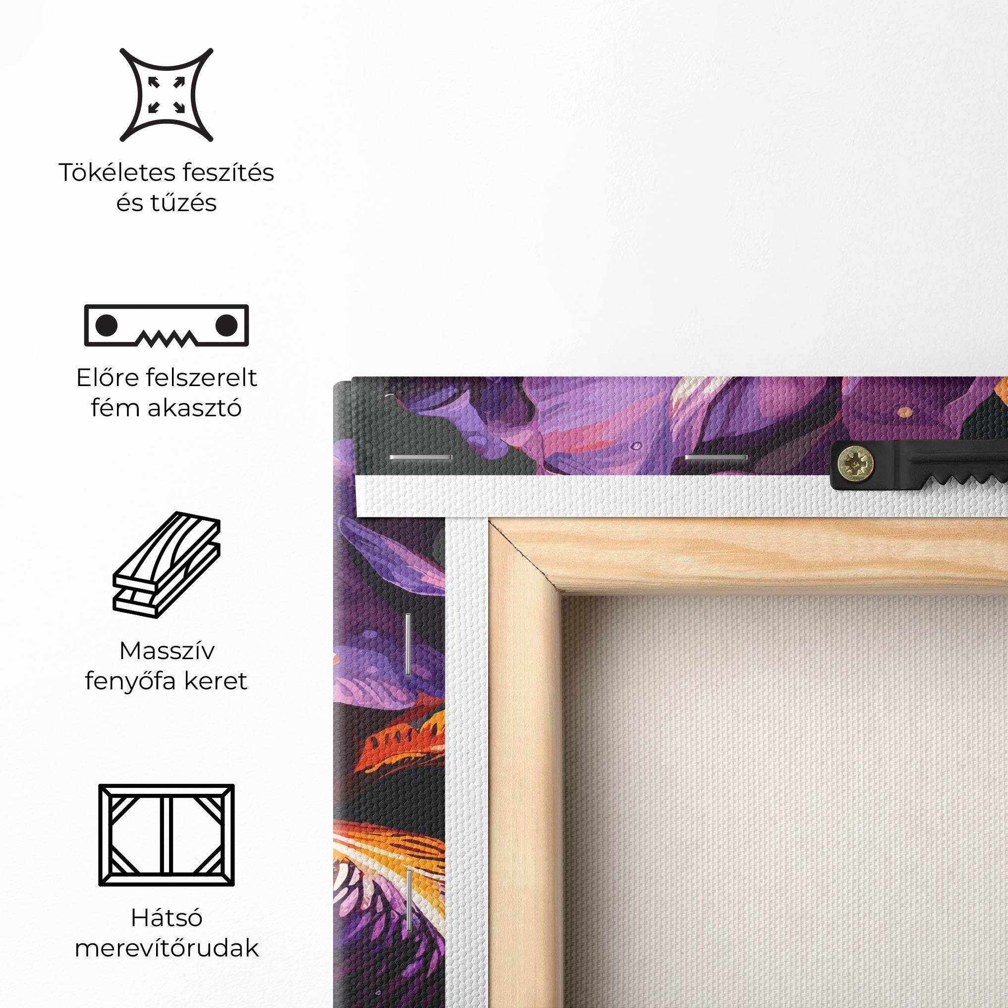 Vászonkép Purple Orange Iris mockup 5