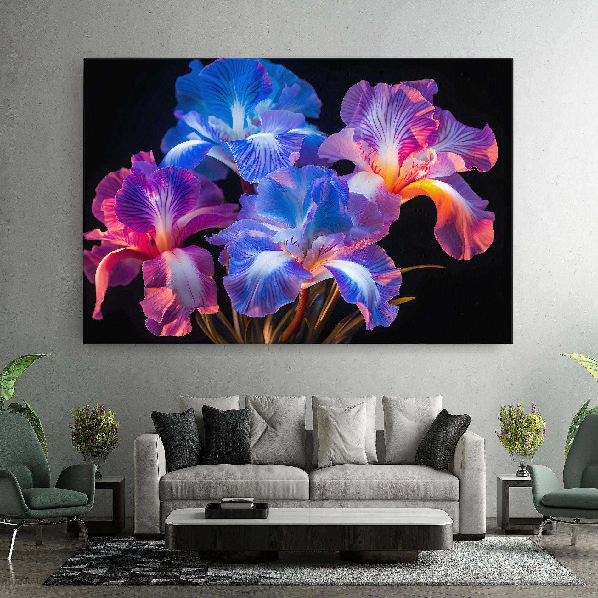 Vászonkép Blue Light Iris mockup 7