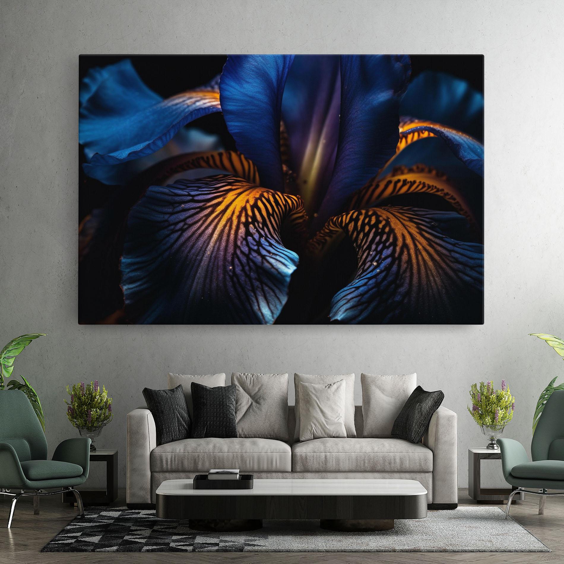 Vászonkép Dark Yellow Iris mockup 7