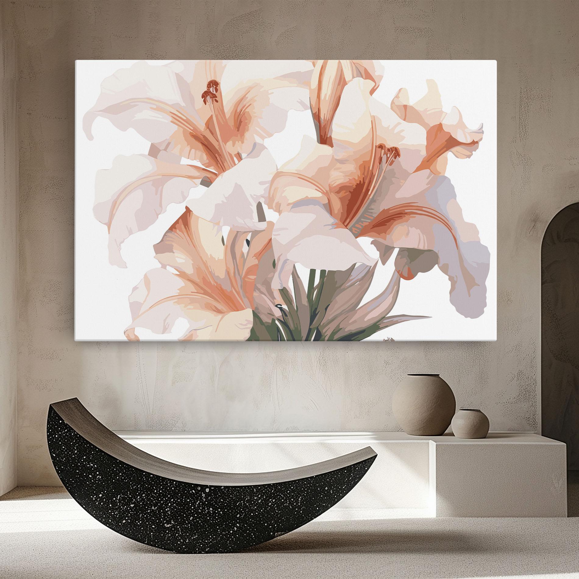 Vászonkép Light Orange Iris mockup 8