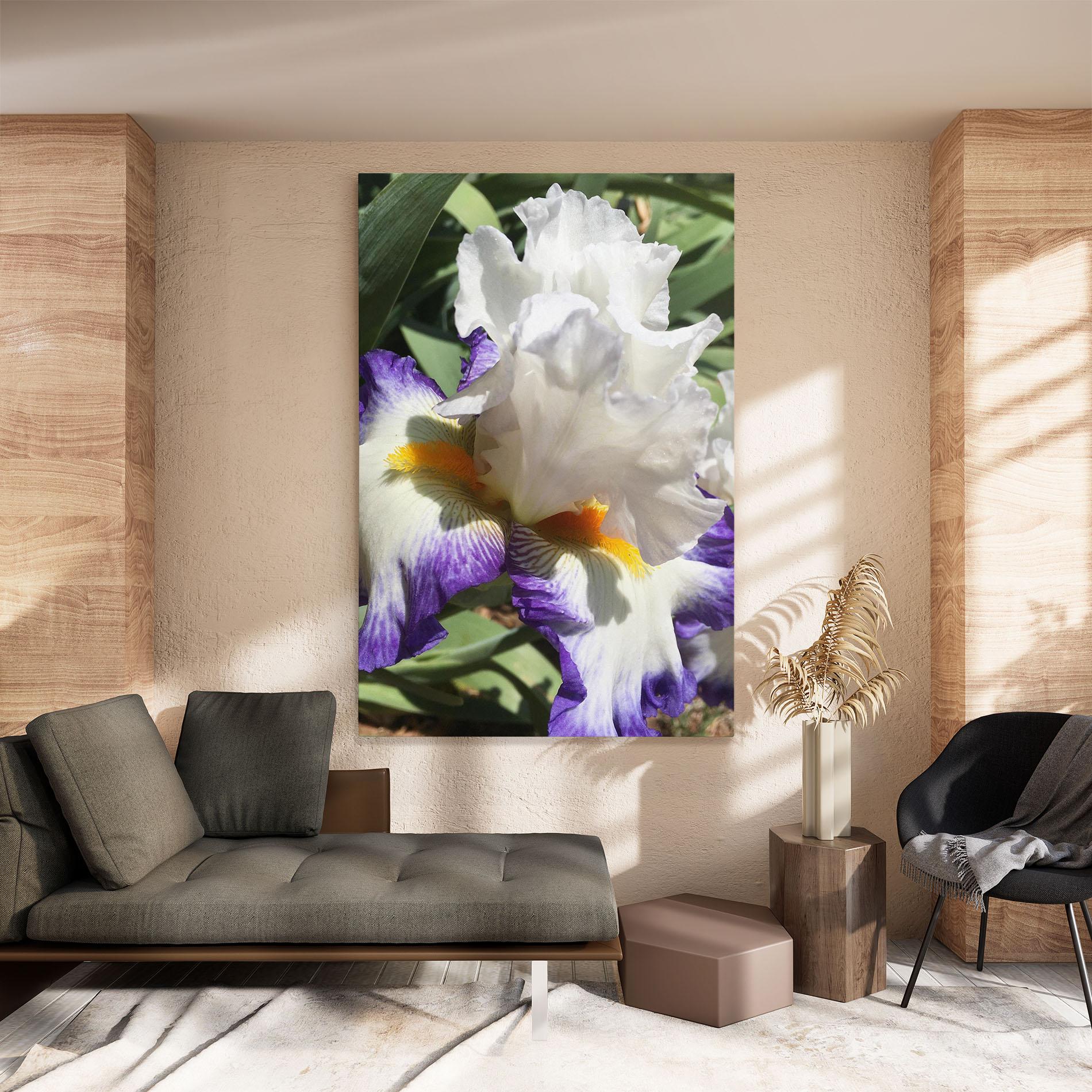 Vászonkép Garden White Purple Irirs mockup 8