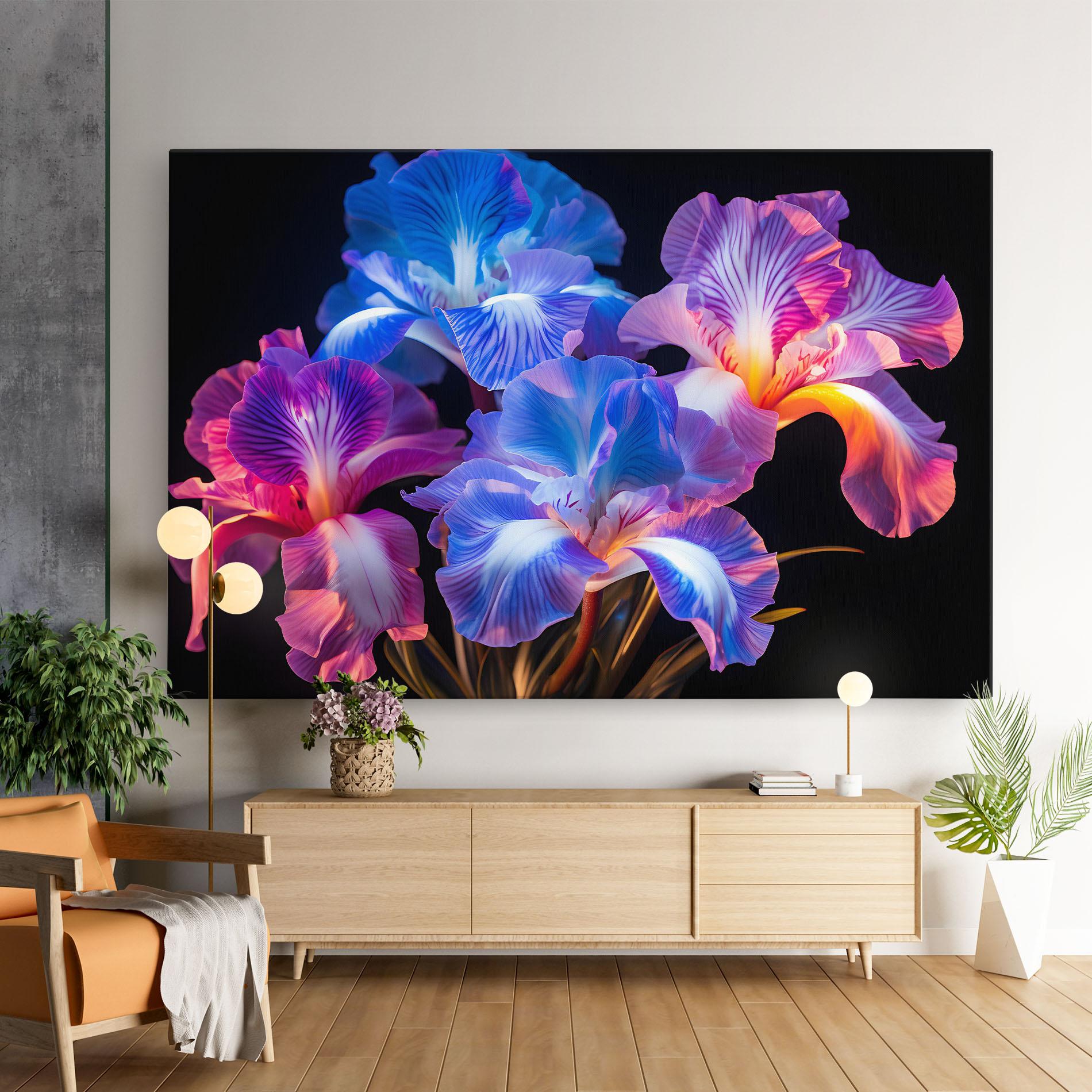 Vászonkép Blue Light Iris mockup 9