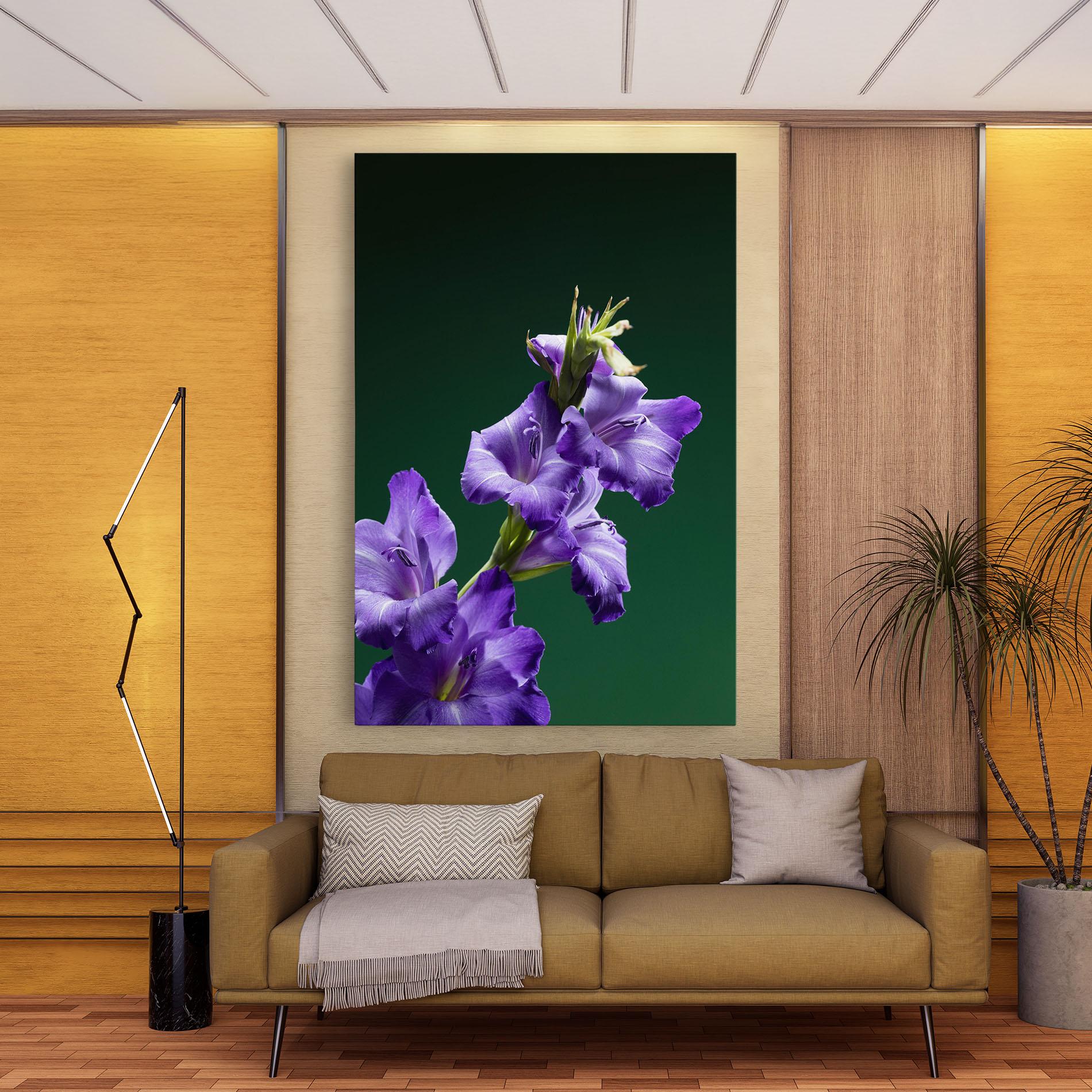 Vászonkép Iris On Green mockup 9
