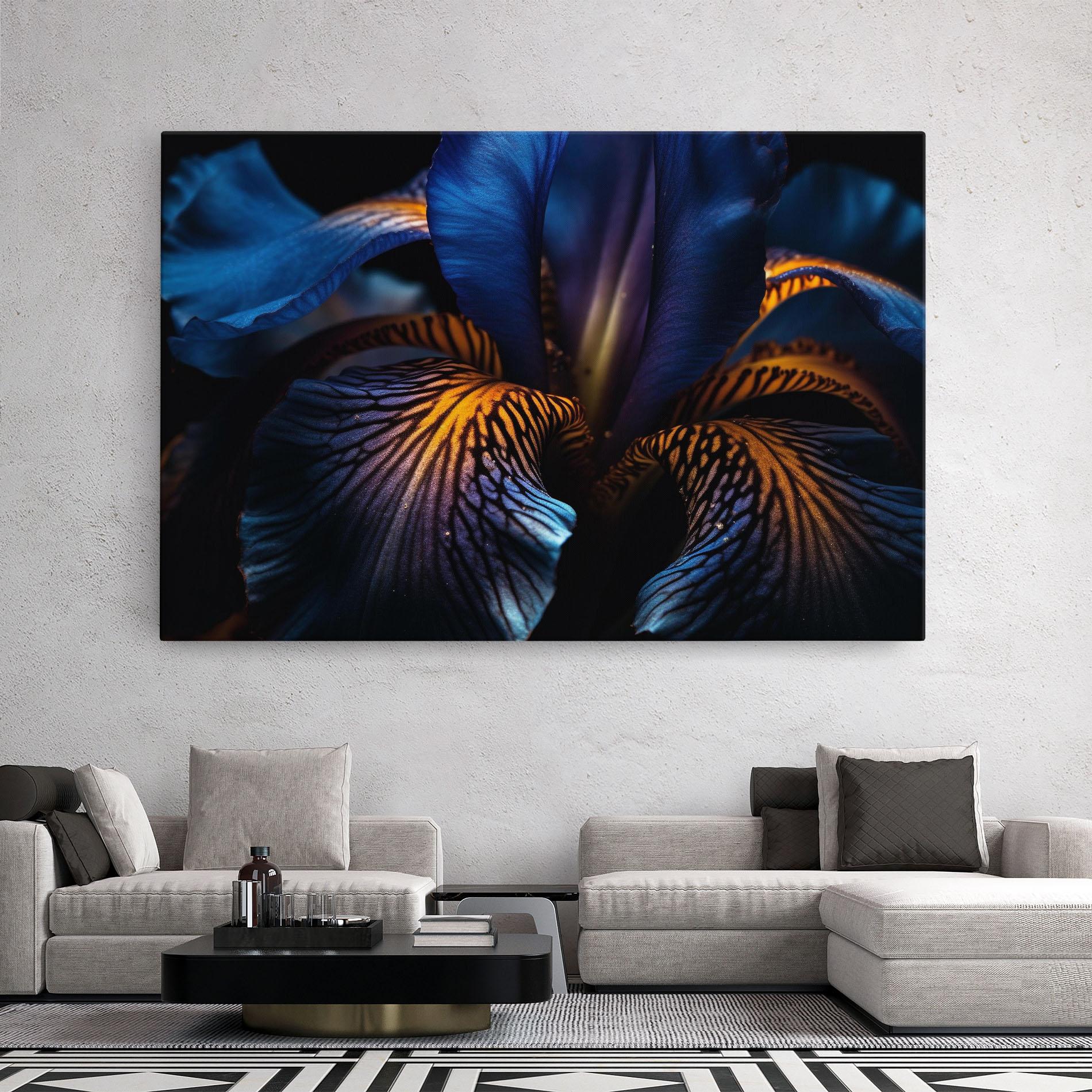 Vászonkép Dark Yellow Iris mockup 2