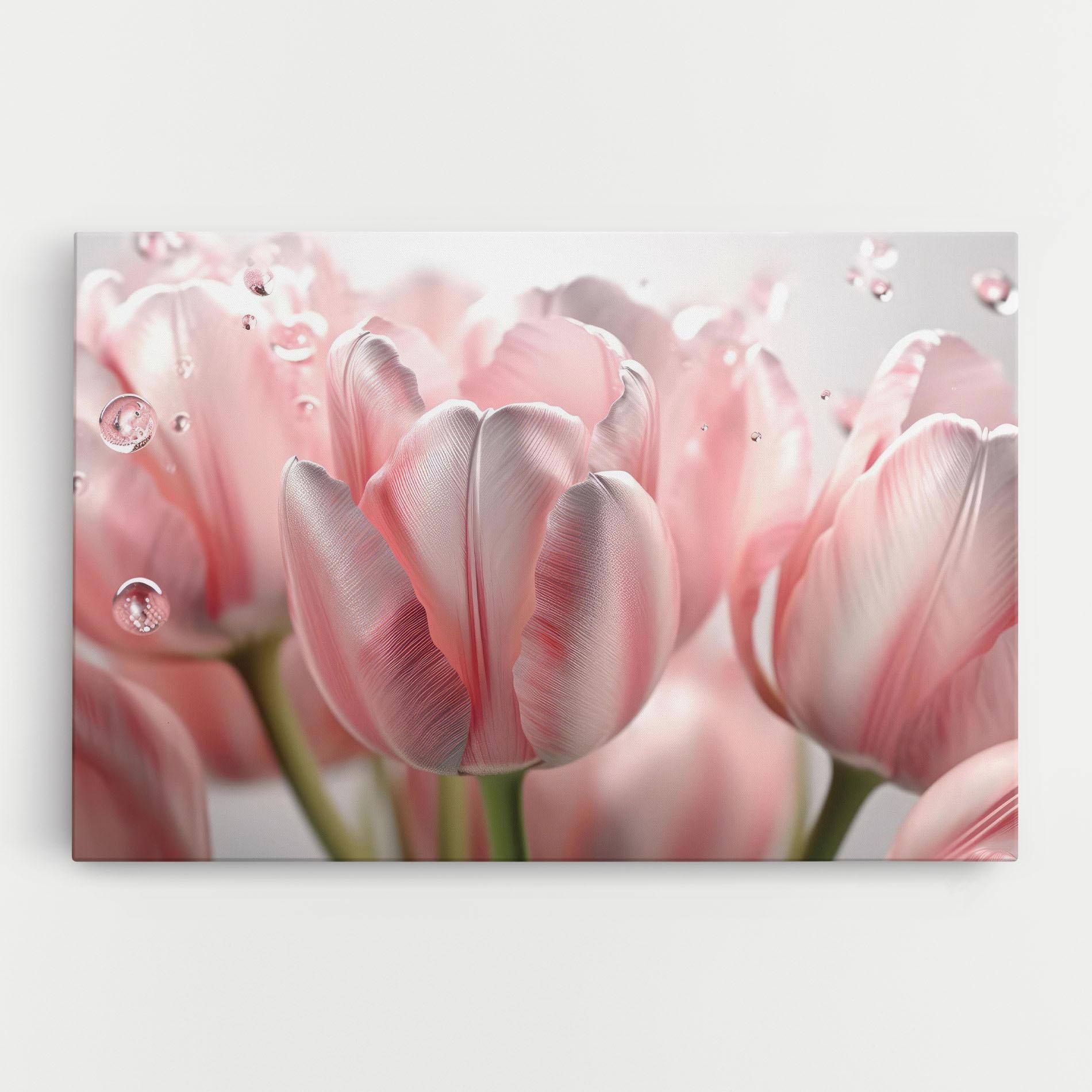 Vászonkép Pink Pretty Tulips mockup 0