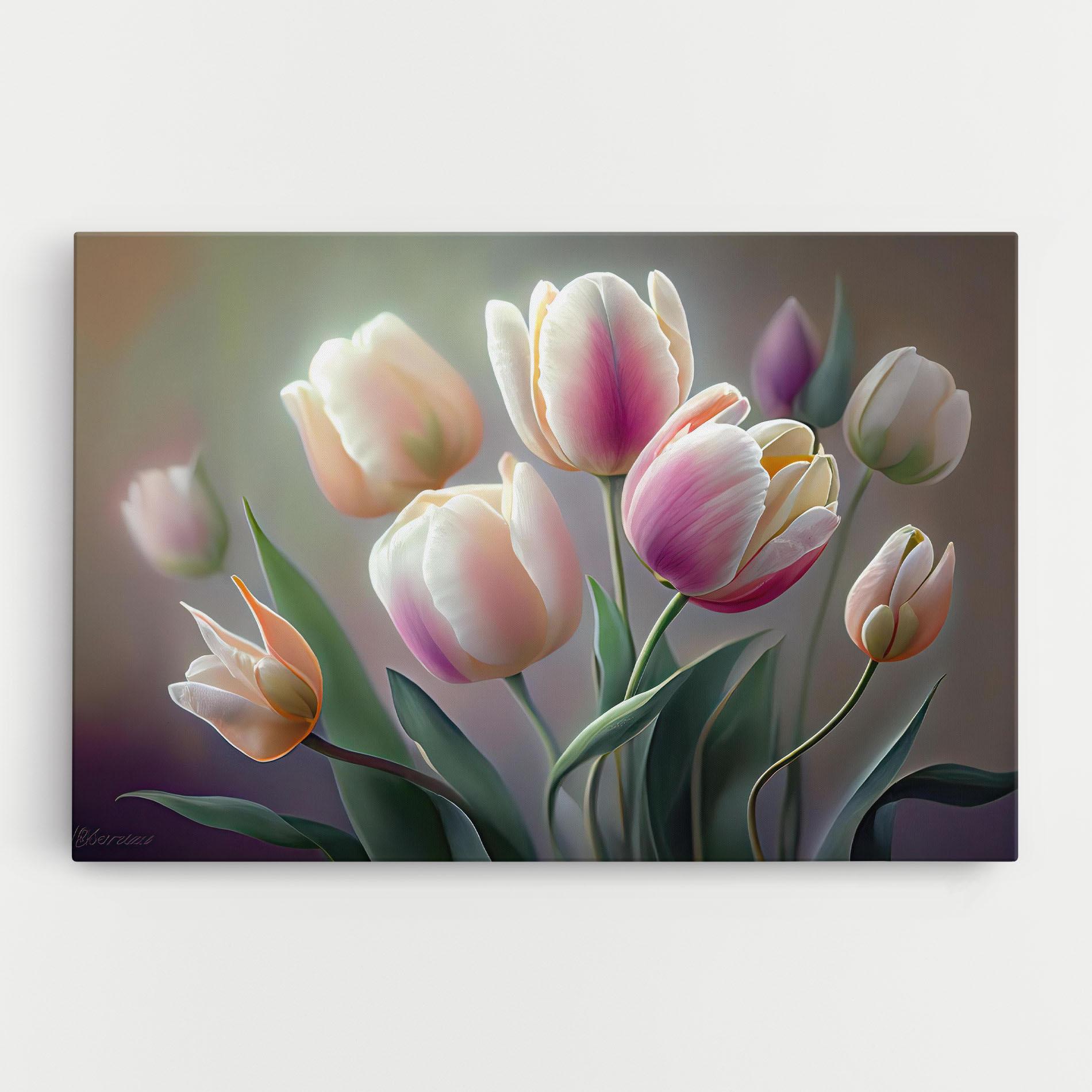 Vászonkép Pretty Tulips mockup 0