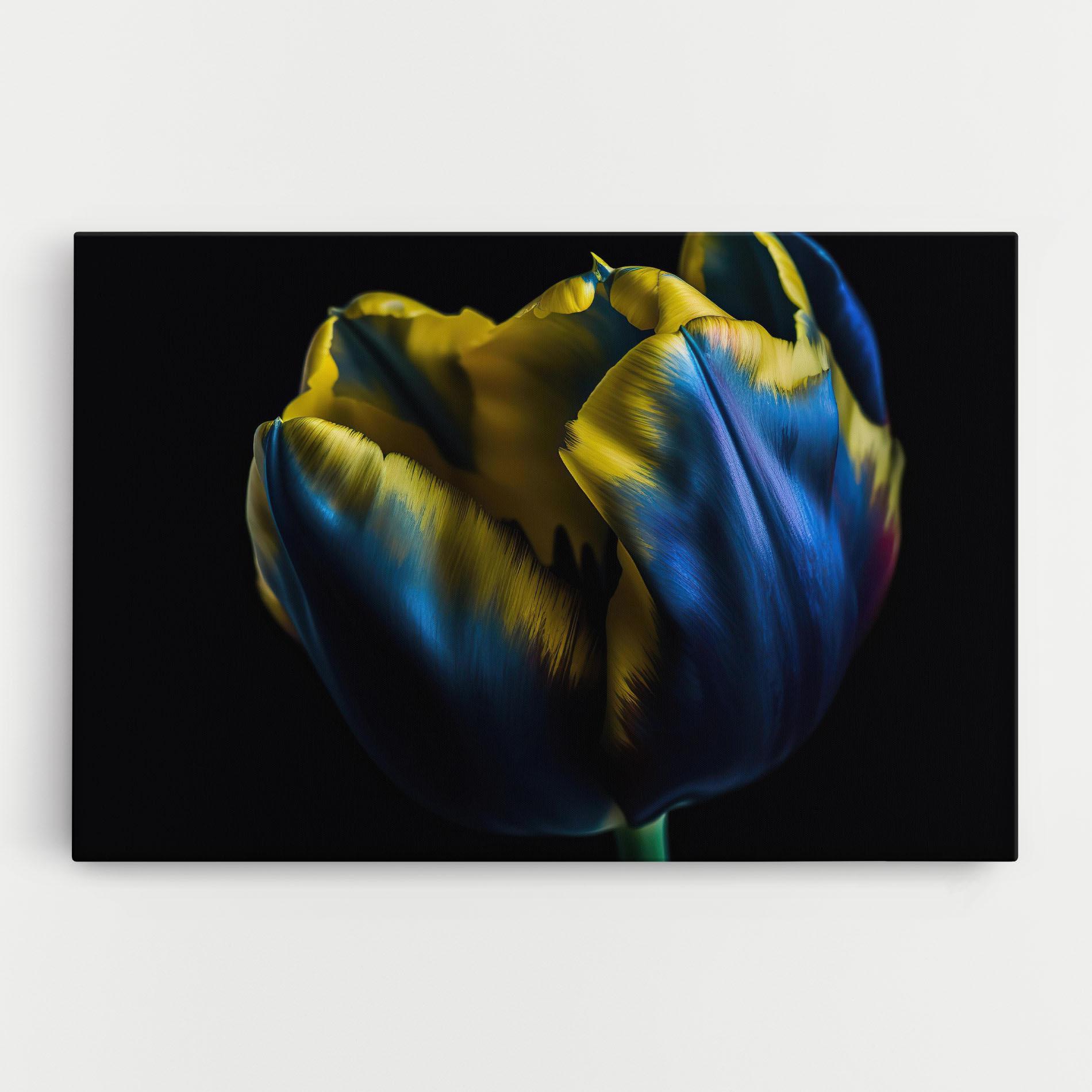Vászonkép Yellow Blue Tulip mockup 0