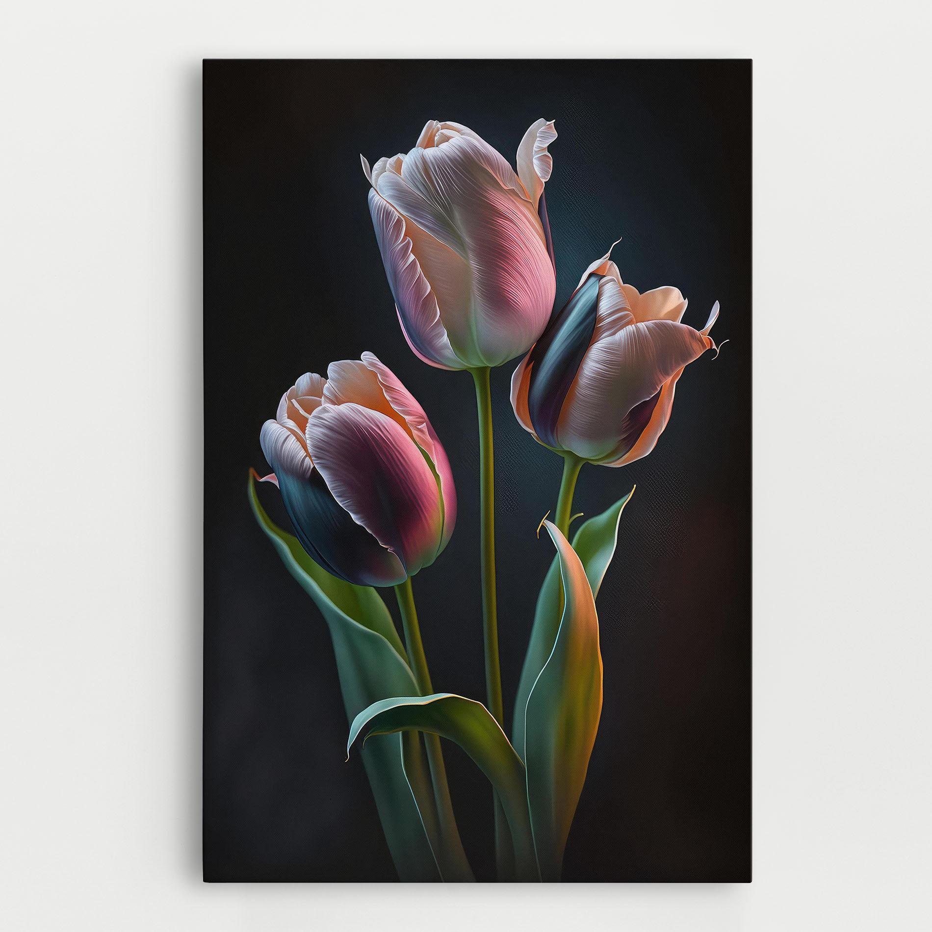 Vászonkép Light Purple Tulips mockup 0