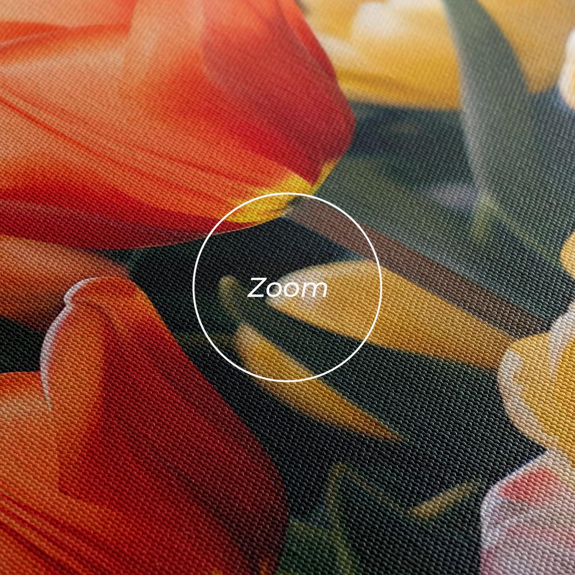 Vászonkép Orange Yellow Tulips mockup 3
