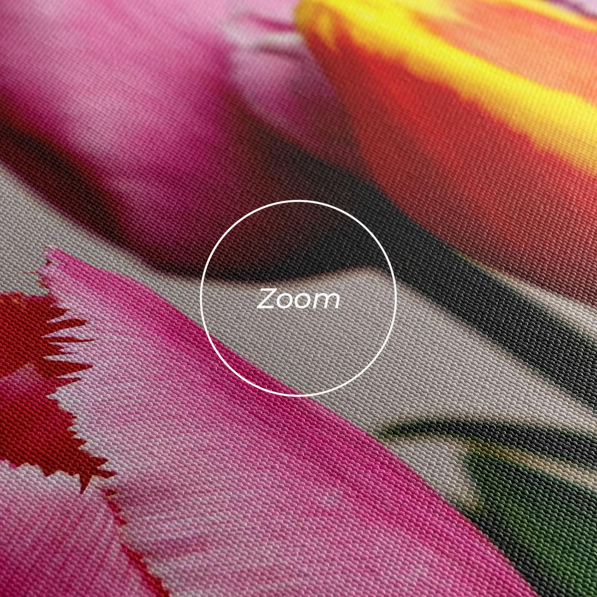 Vászonkép Pink Orange Tulips mockup 3