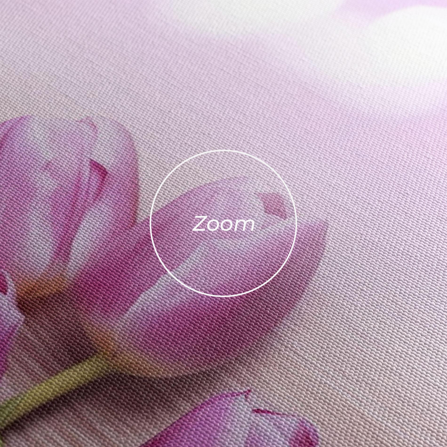 Vászonkép Pink Tulip Flowers mockup 3