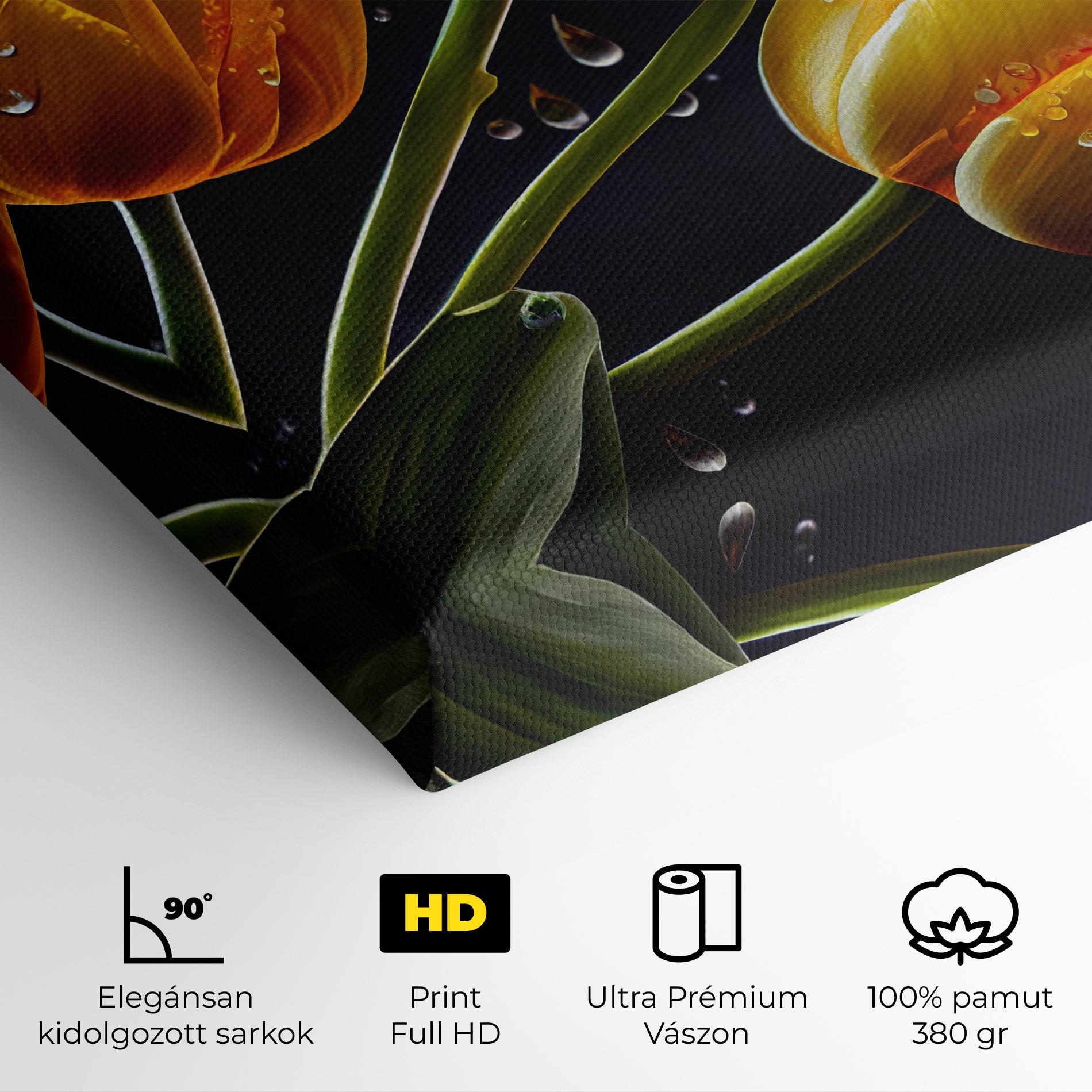 Vászonkép 3 Yellow Tulips mockup 4