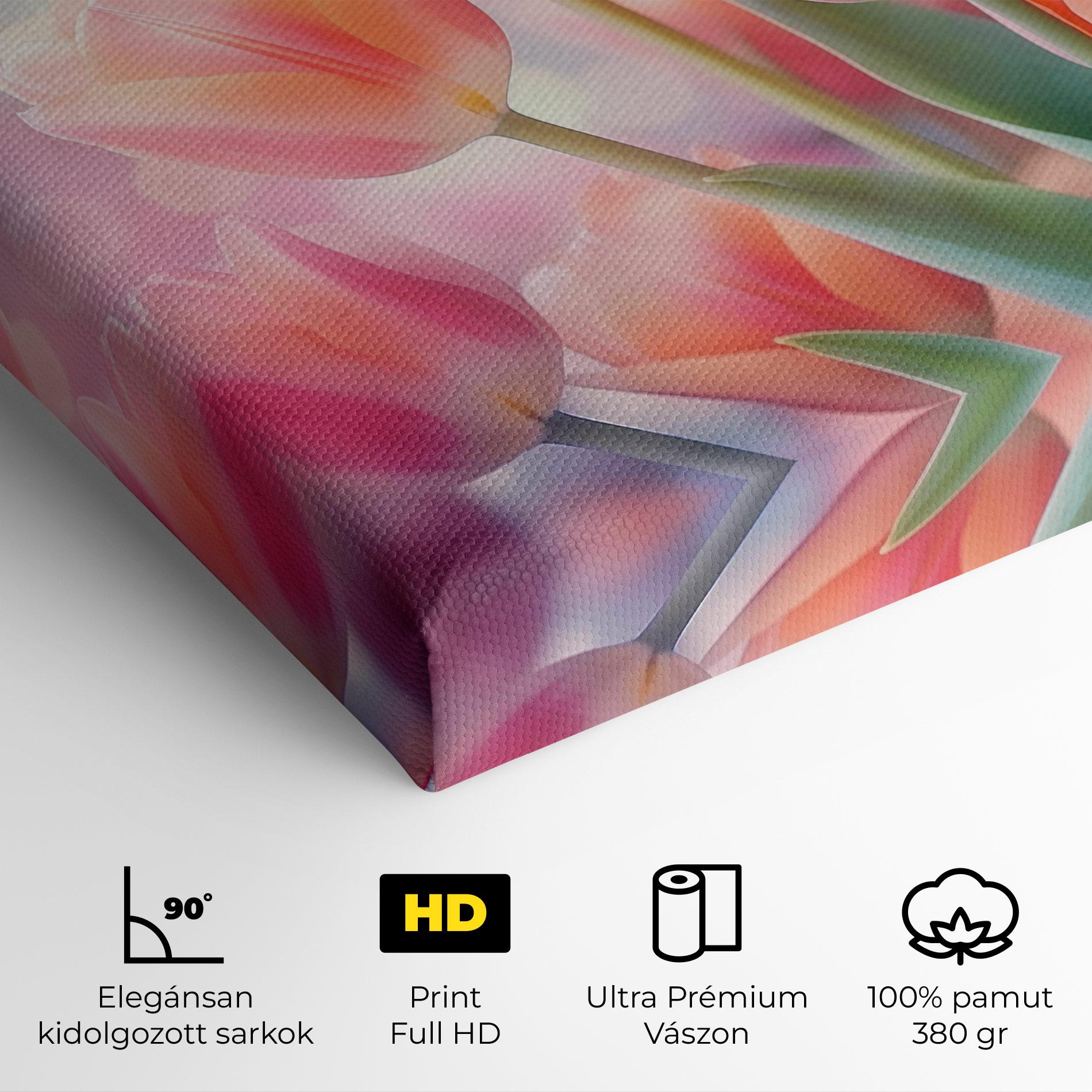Vászonkép Dreamy Tulips mockup 4