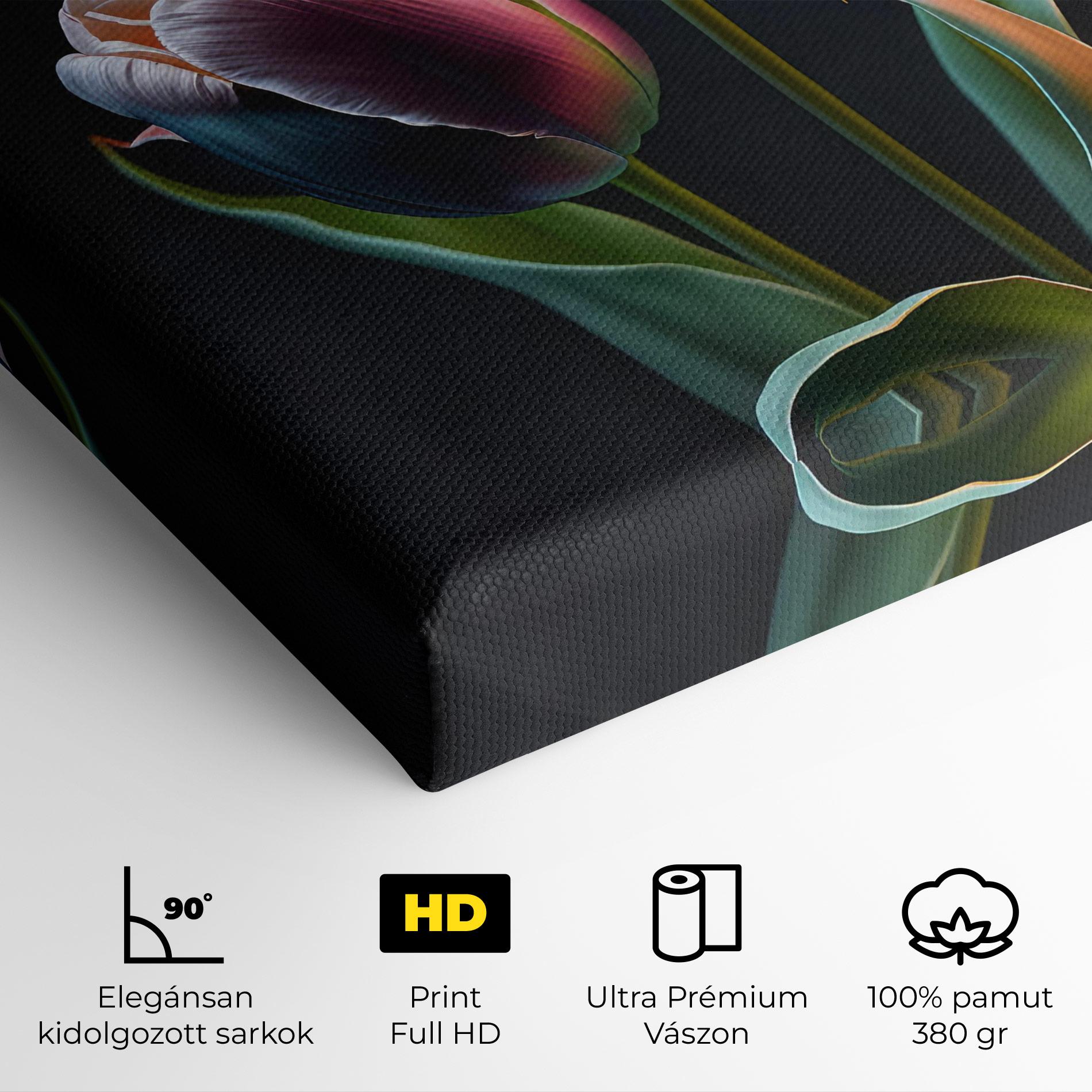 Vászonkép Light Purple Tulips mockup 4