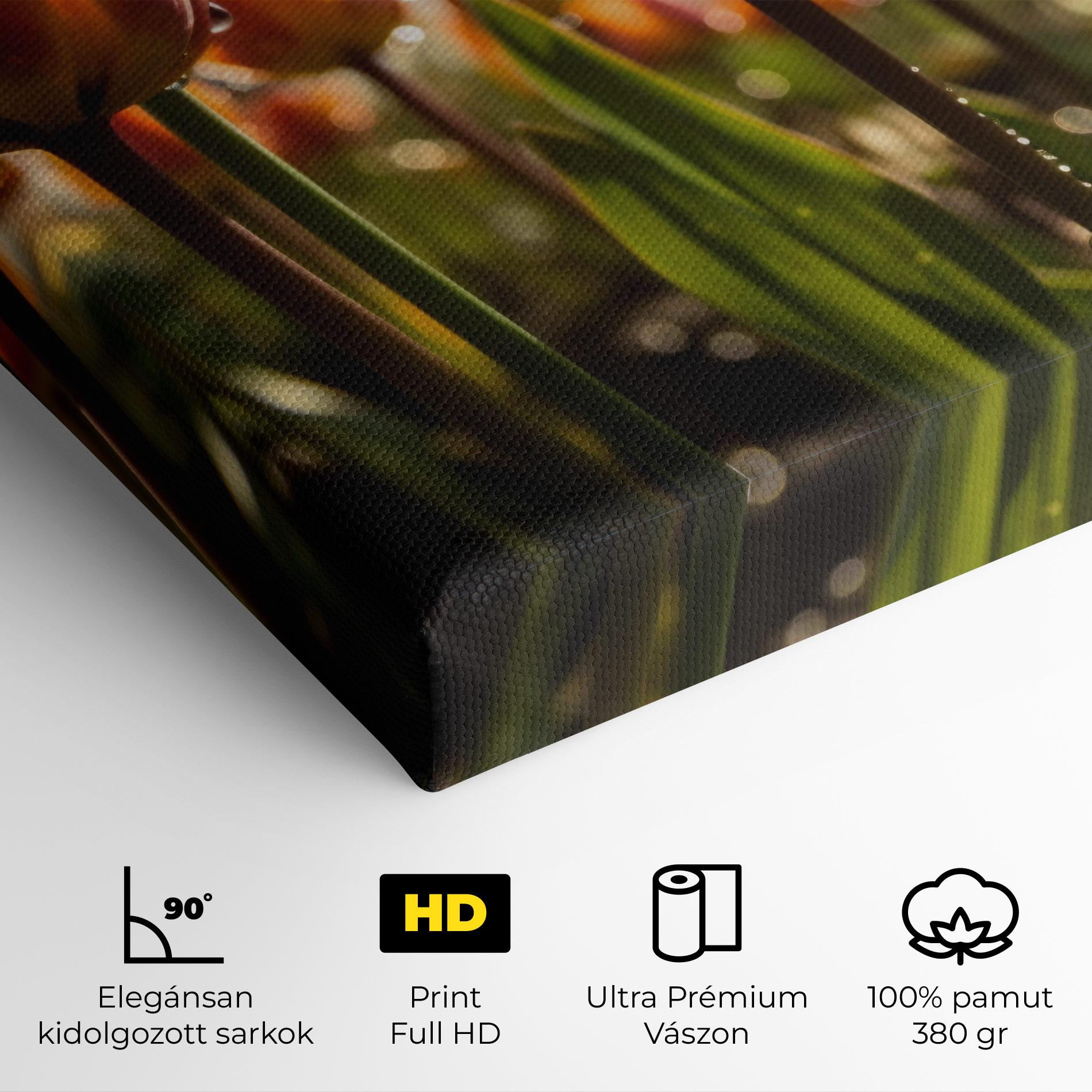 Vászonkép Orange Tulips After Rain mockup 4