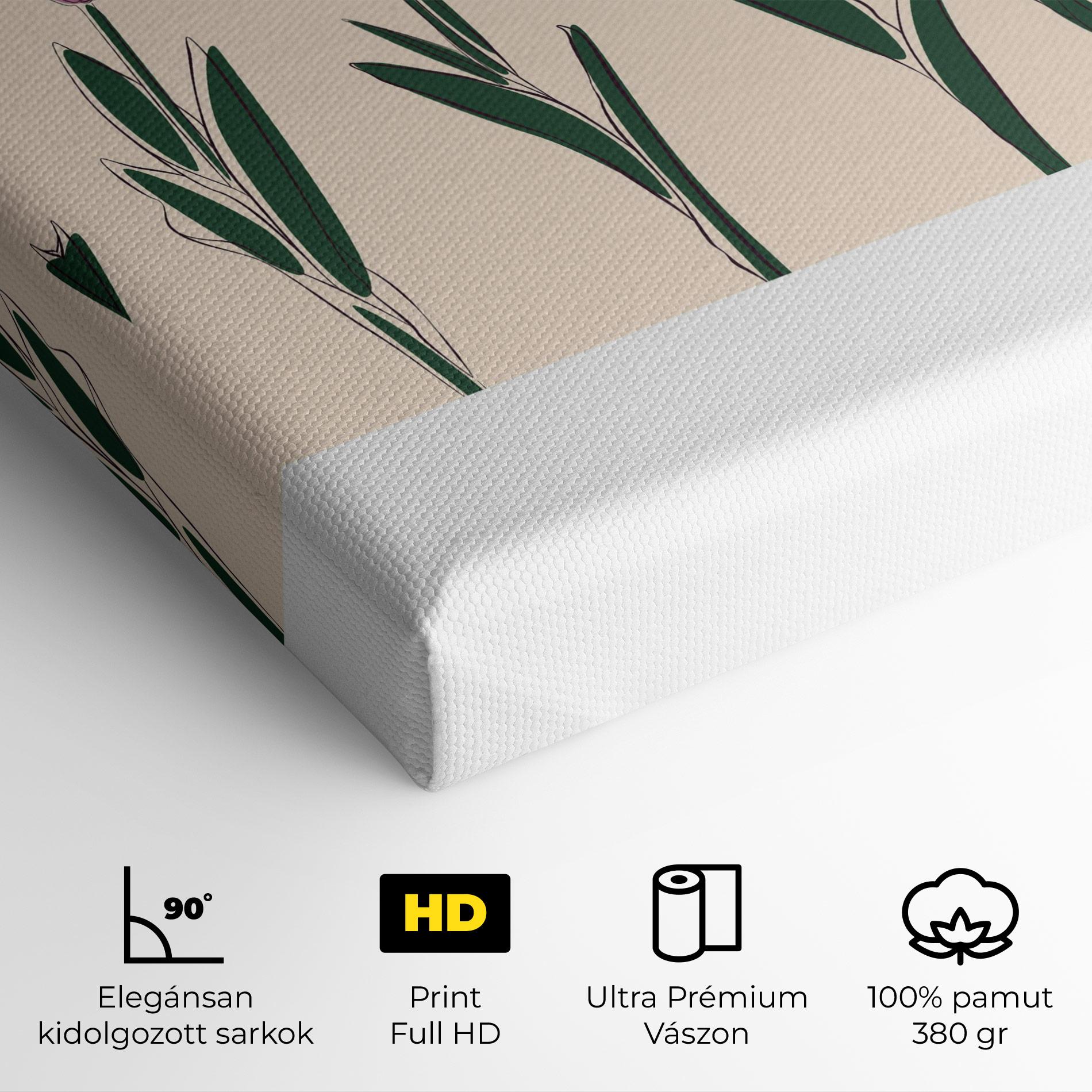 Vászonkép Tulips Set mockup 4