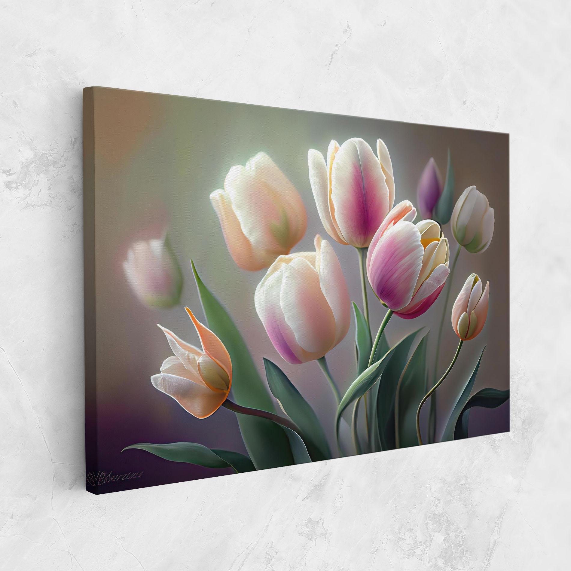 Vászonkép Pretty Tulips mockup 1