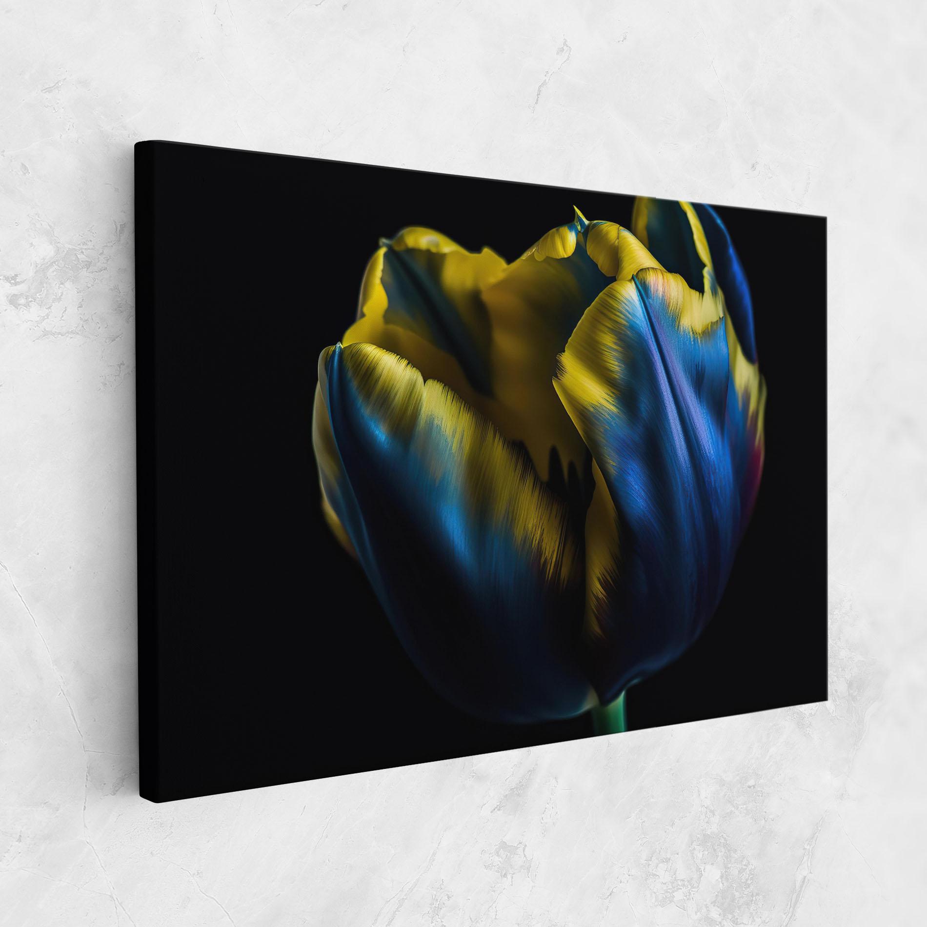 Vászonkép Yellow Blue Tulip mockup 1