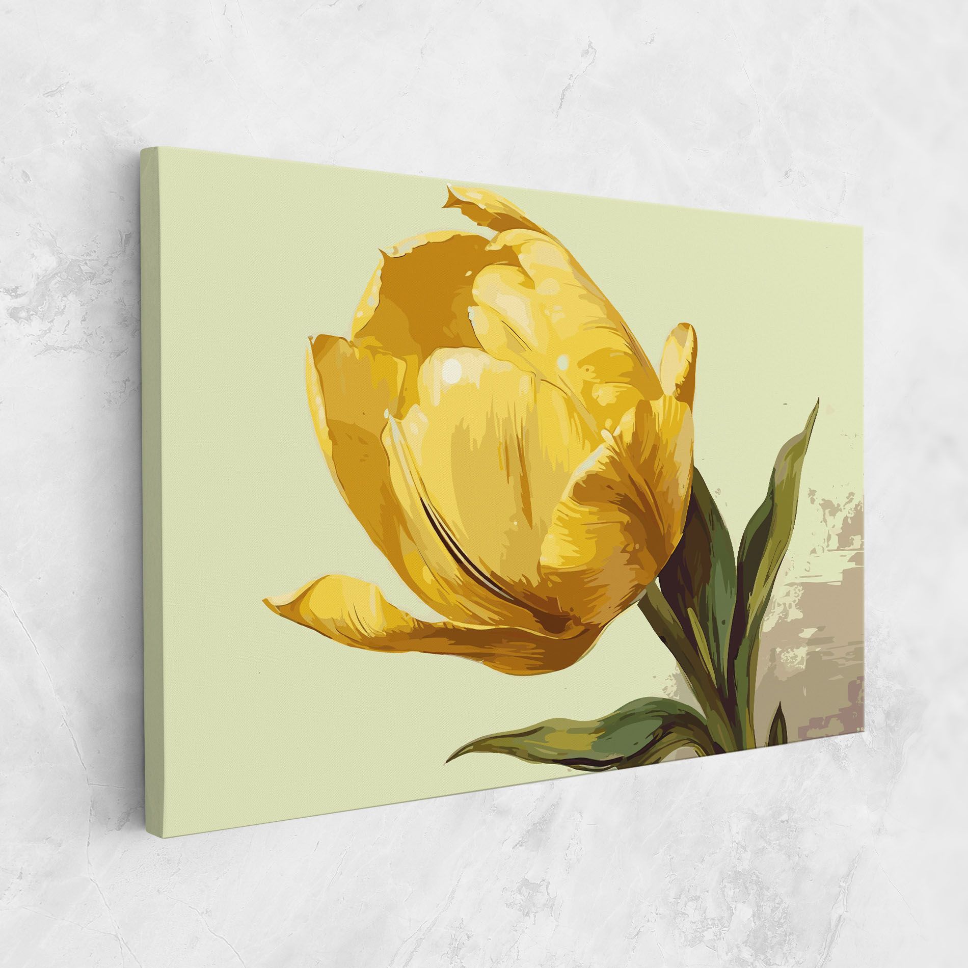 Yellow Shiny Tulip mockup 1