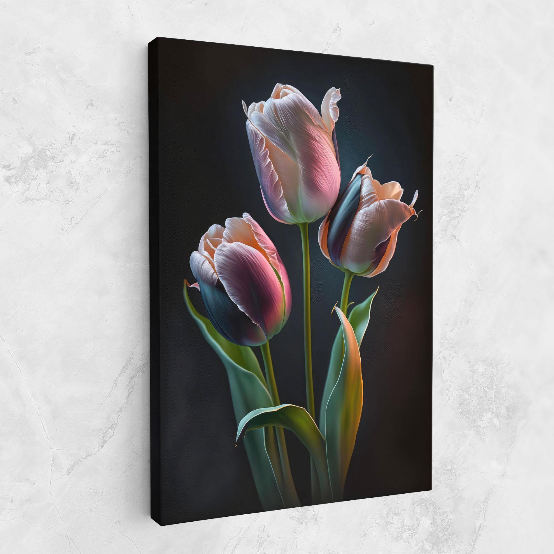 Vászonkép Light Purple Tulips mockup 1