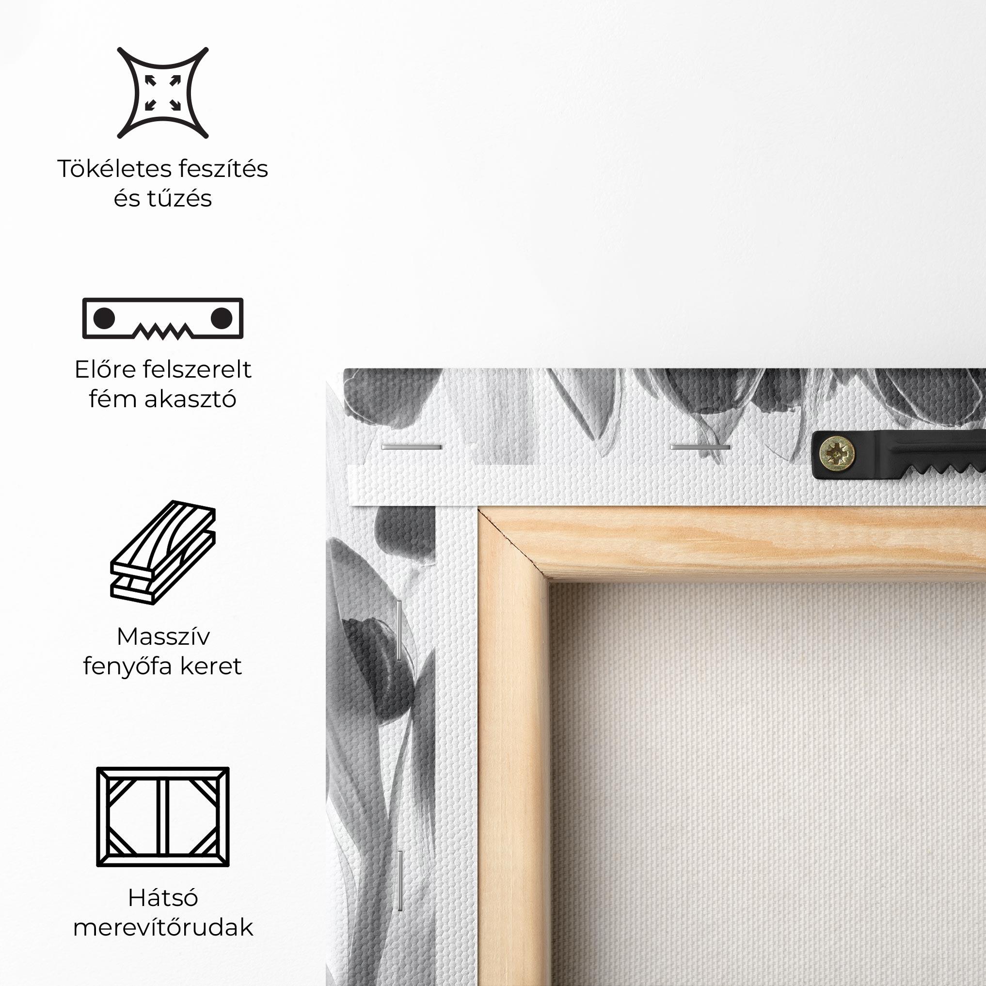 Vászonkép Grey Tulips mockup 5