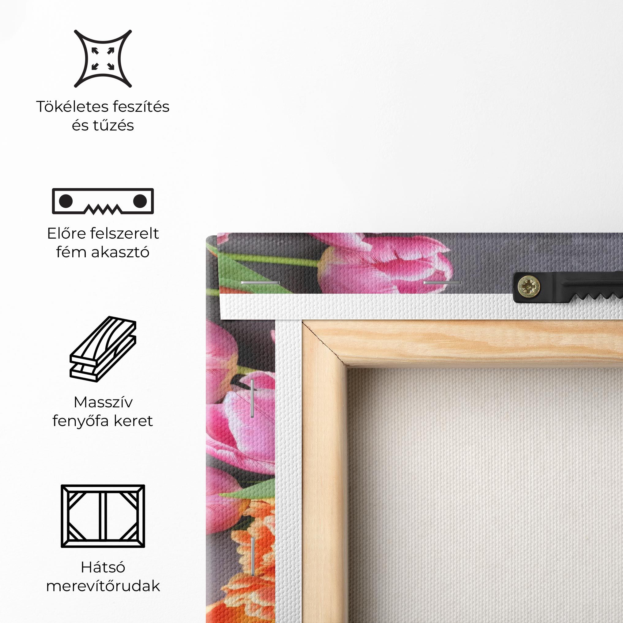 Light Orange Pink Tulips mockup 5