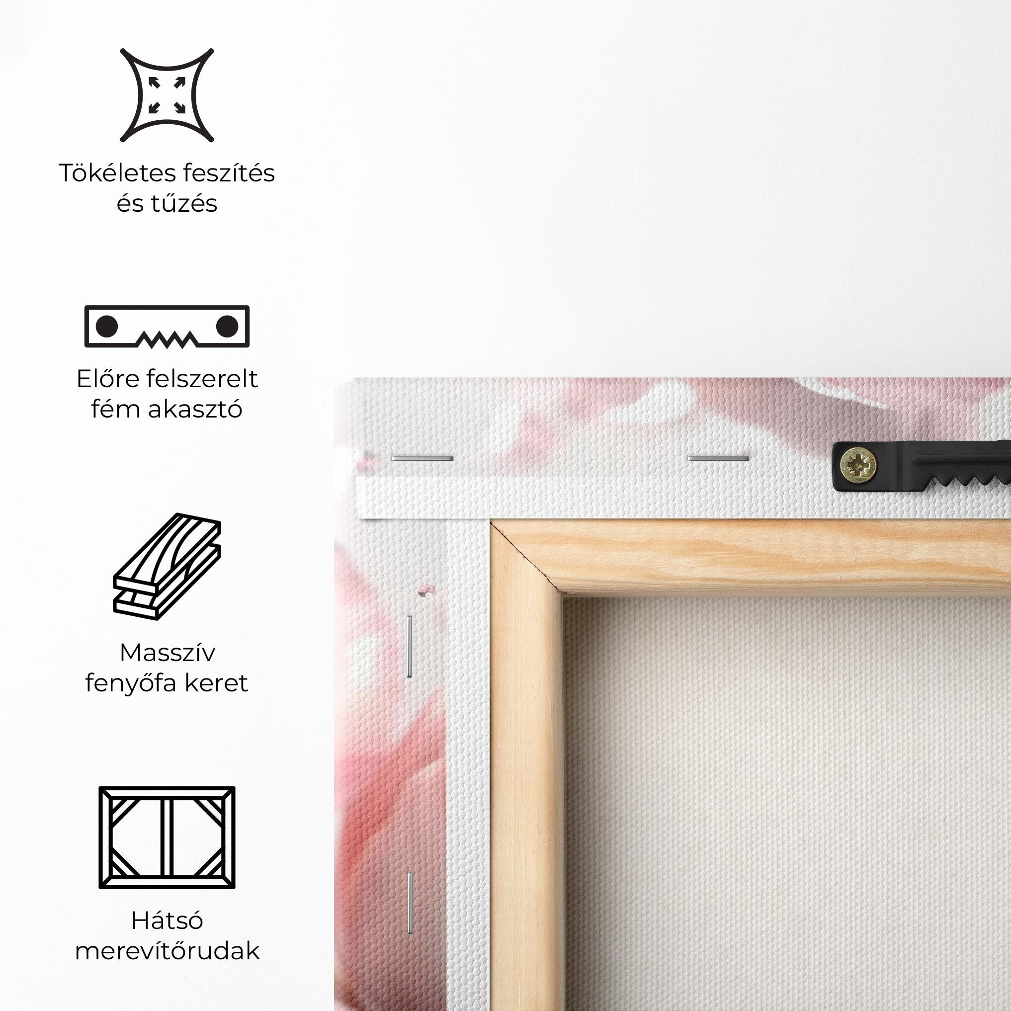 Vászonkép Pink Pretty Tulips mockup 5