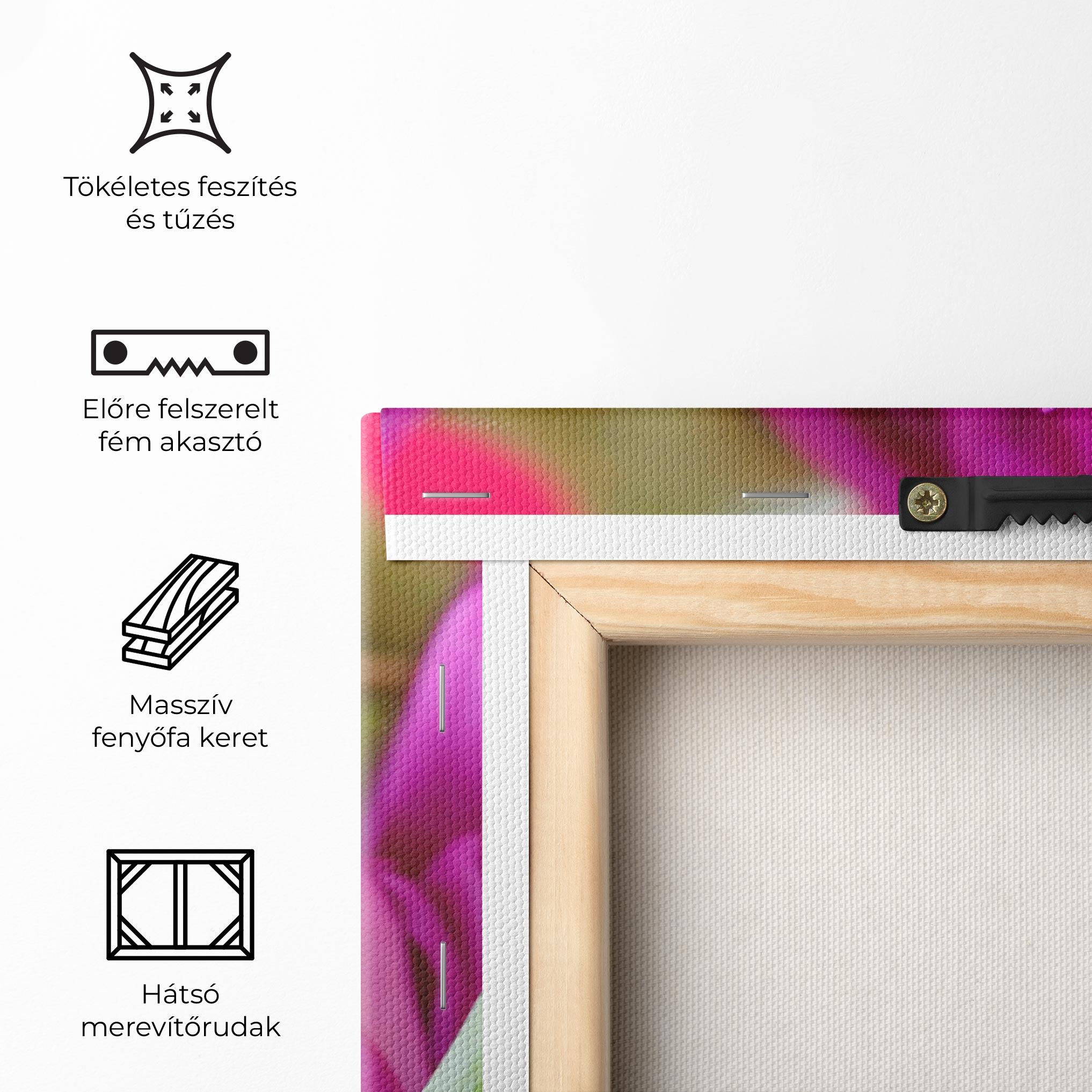 Vászonkép Purple Tulip Close Up mockup 5