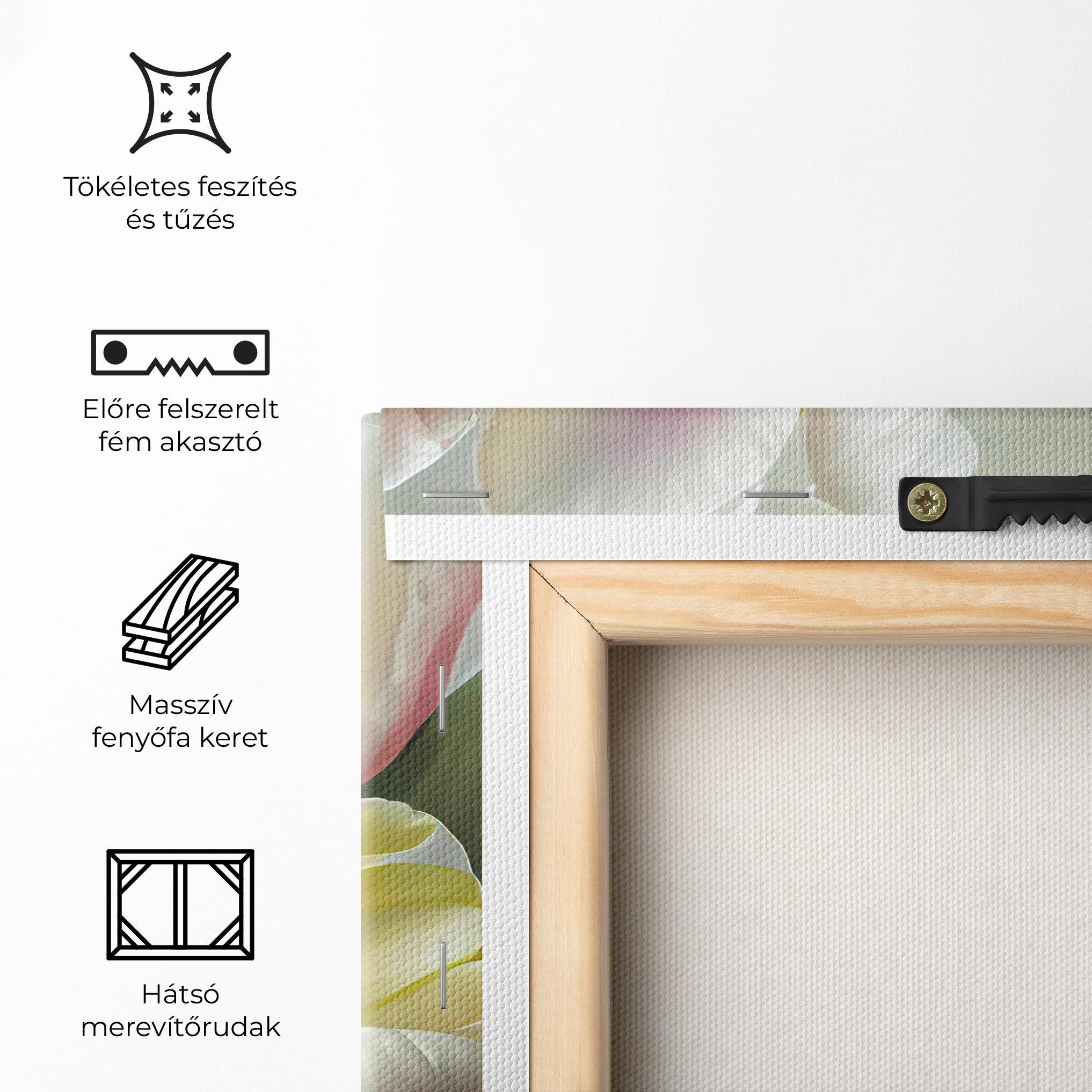 Vászonkép White Tulips Painting mockup 5