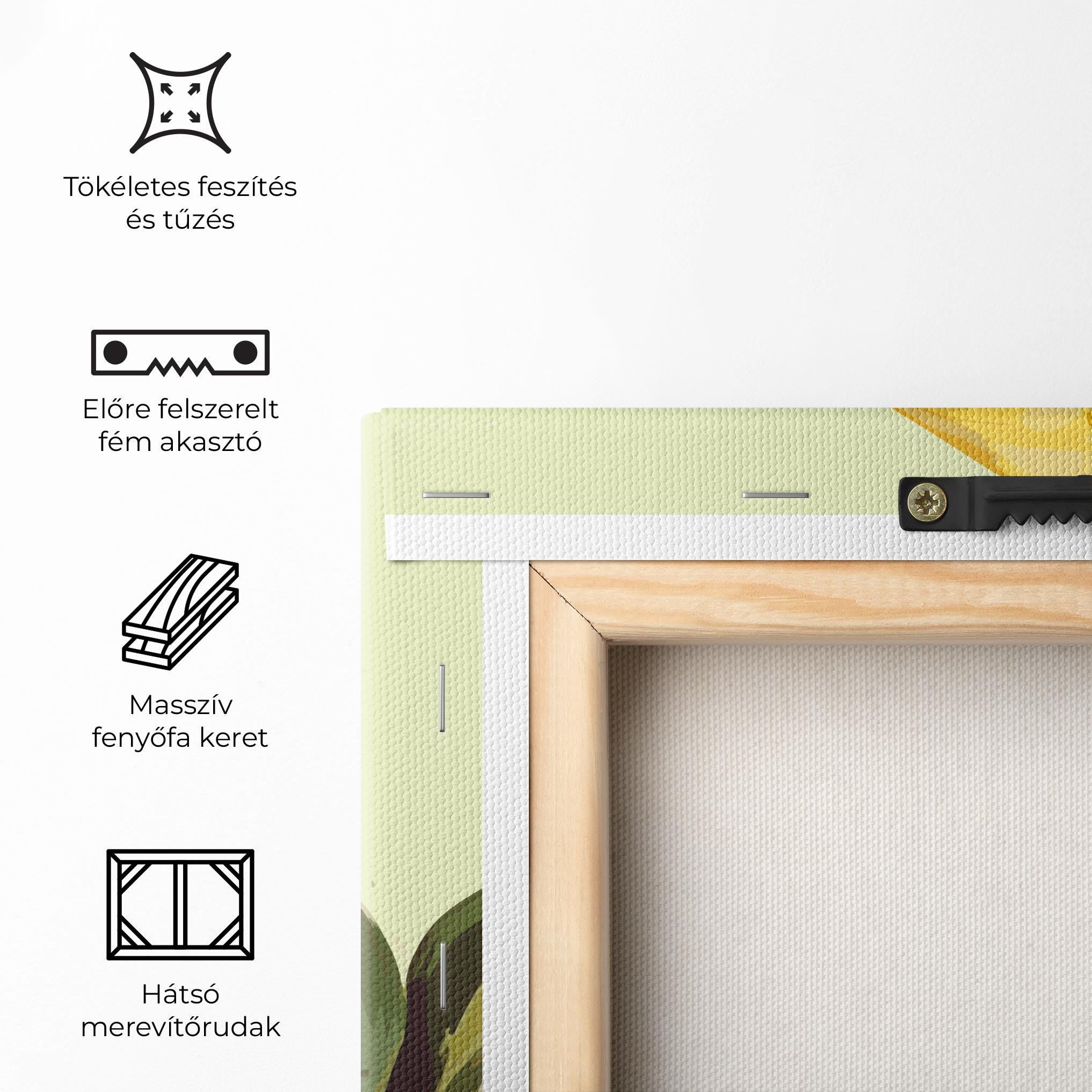 Vászonkép Yellow Shiny Tulip mockup 5