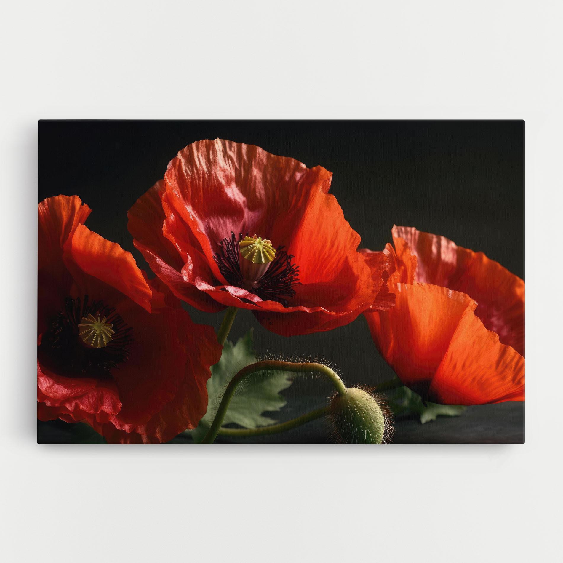 Vászonkép 3 Pretty Poppies mockup 0