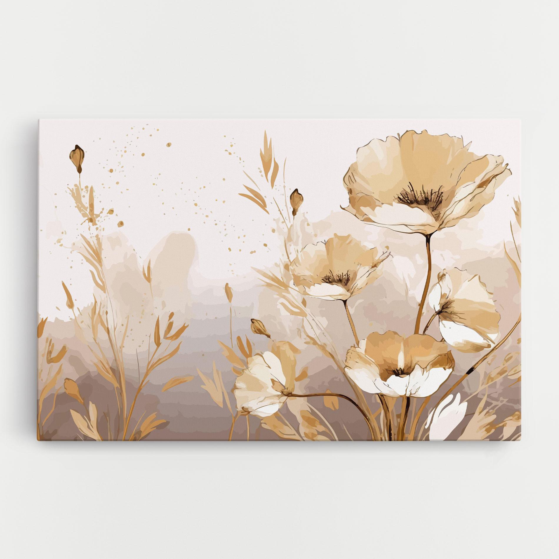 Vászonkép Gold Cream Poppy mockup 0