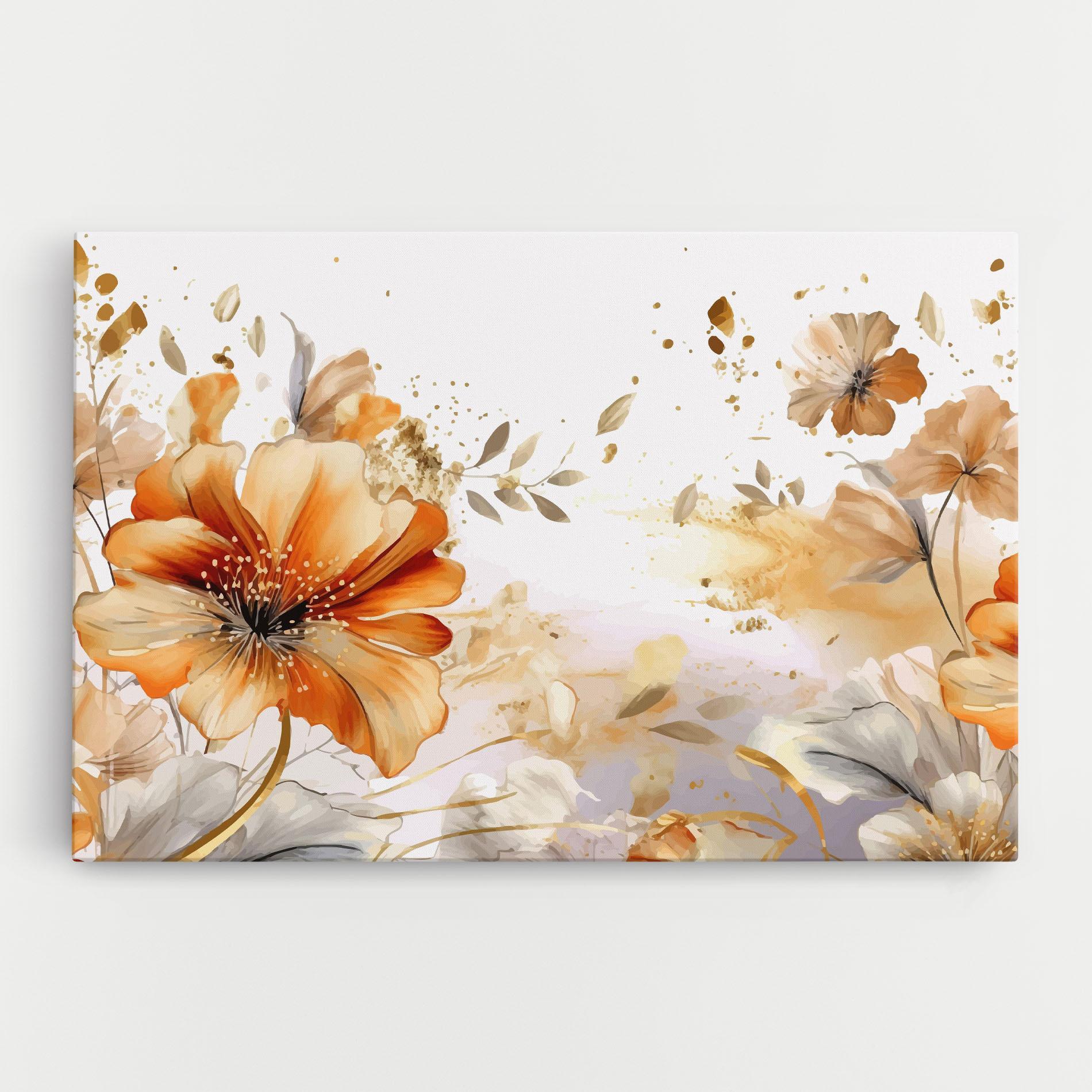 Vászonkép Gold Orange Poppy mockup 0