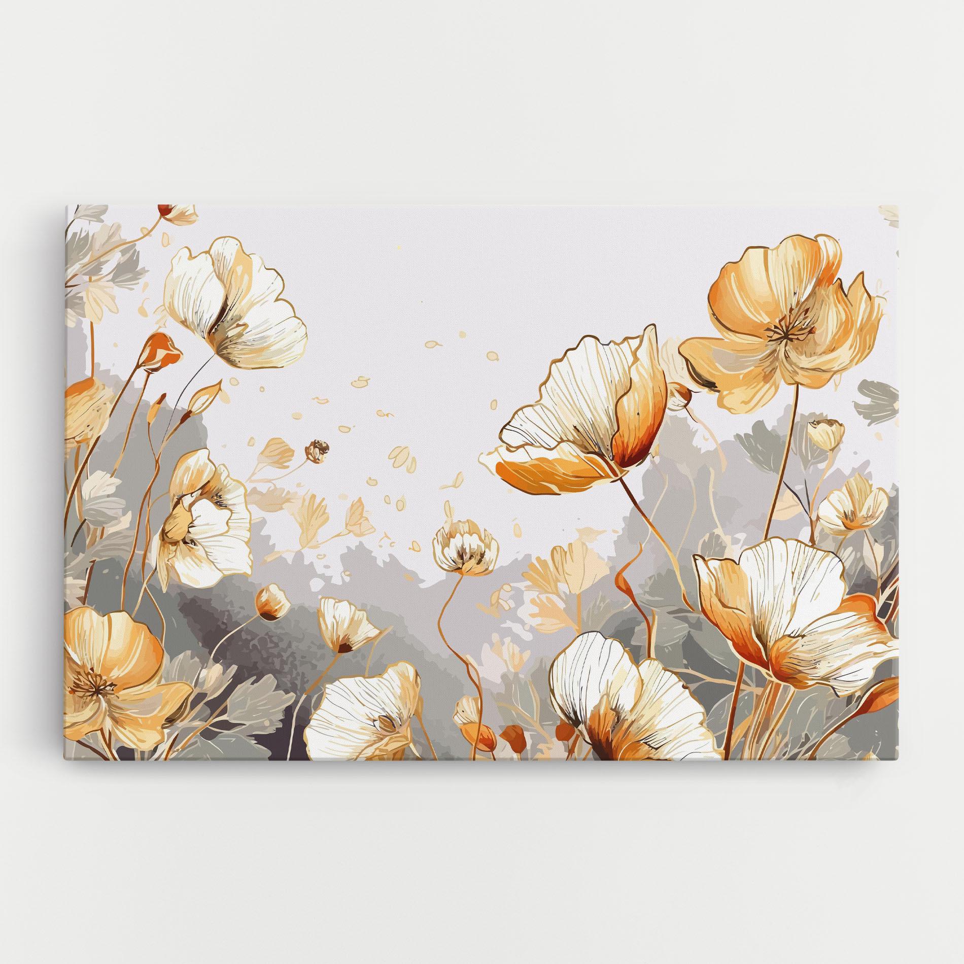 Vászonkép Gold Poppies mockup 0