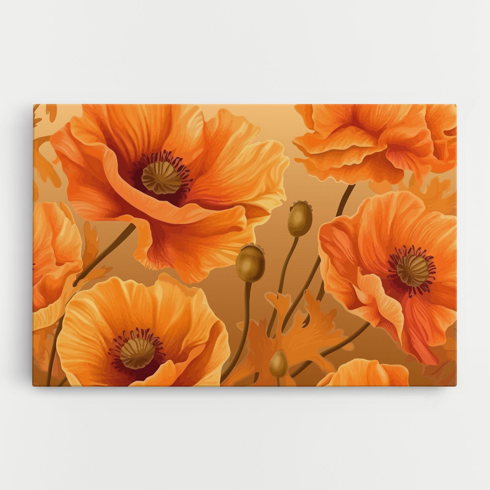 Vászonkép Pastel Orange Poppy mockup 0