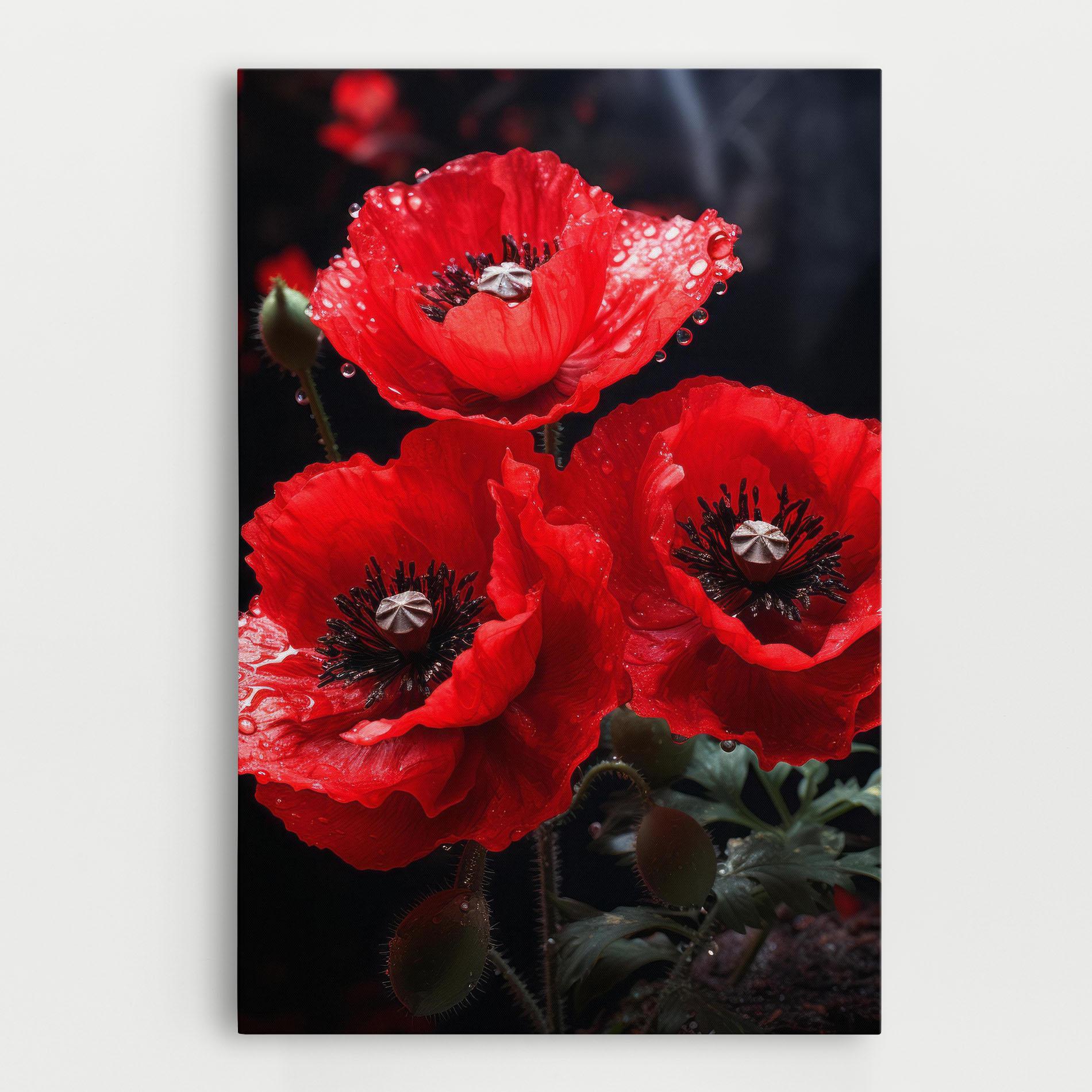 Vászonkép Red Poppy mockup 0