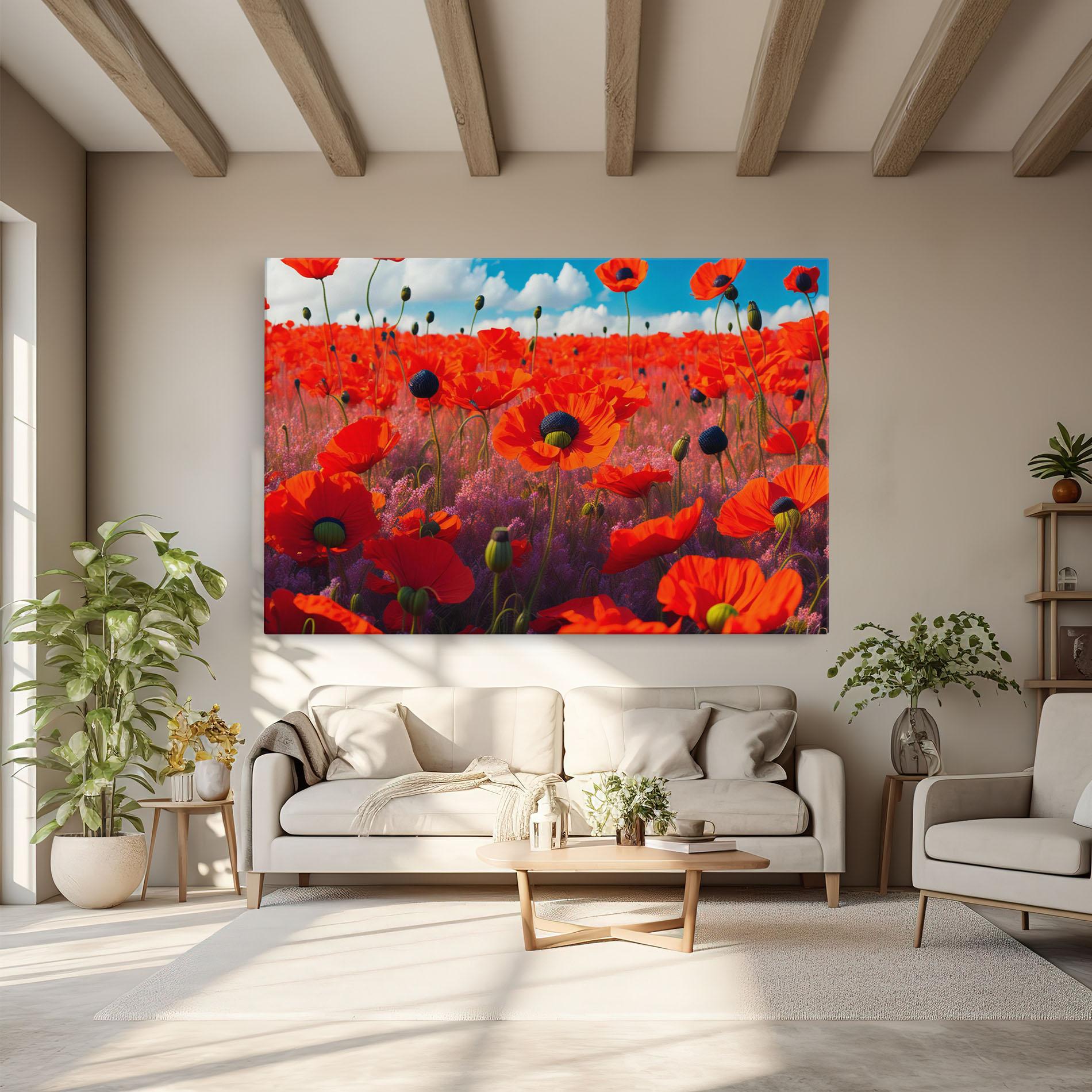 Vászonkép Wild Poppies mockup 6