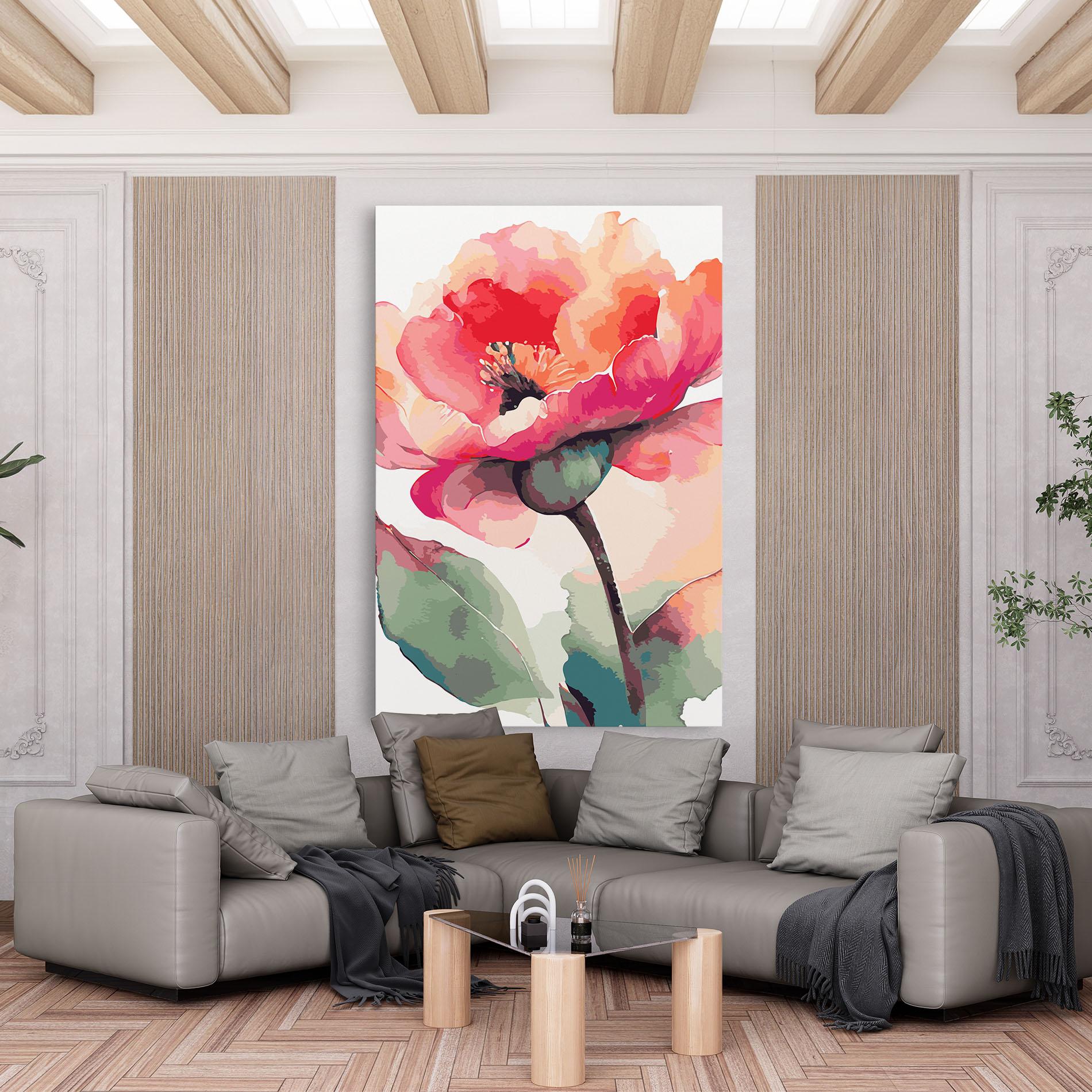 Vászonkép Pastel Poppy mockup 6