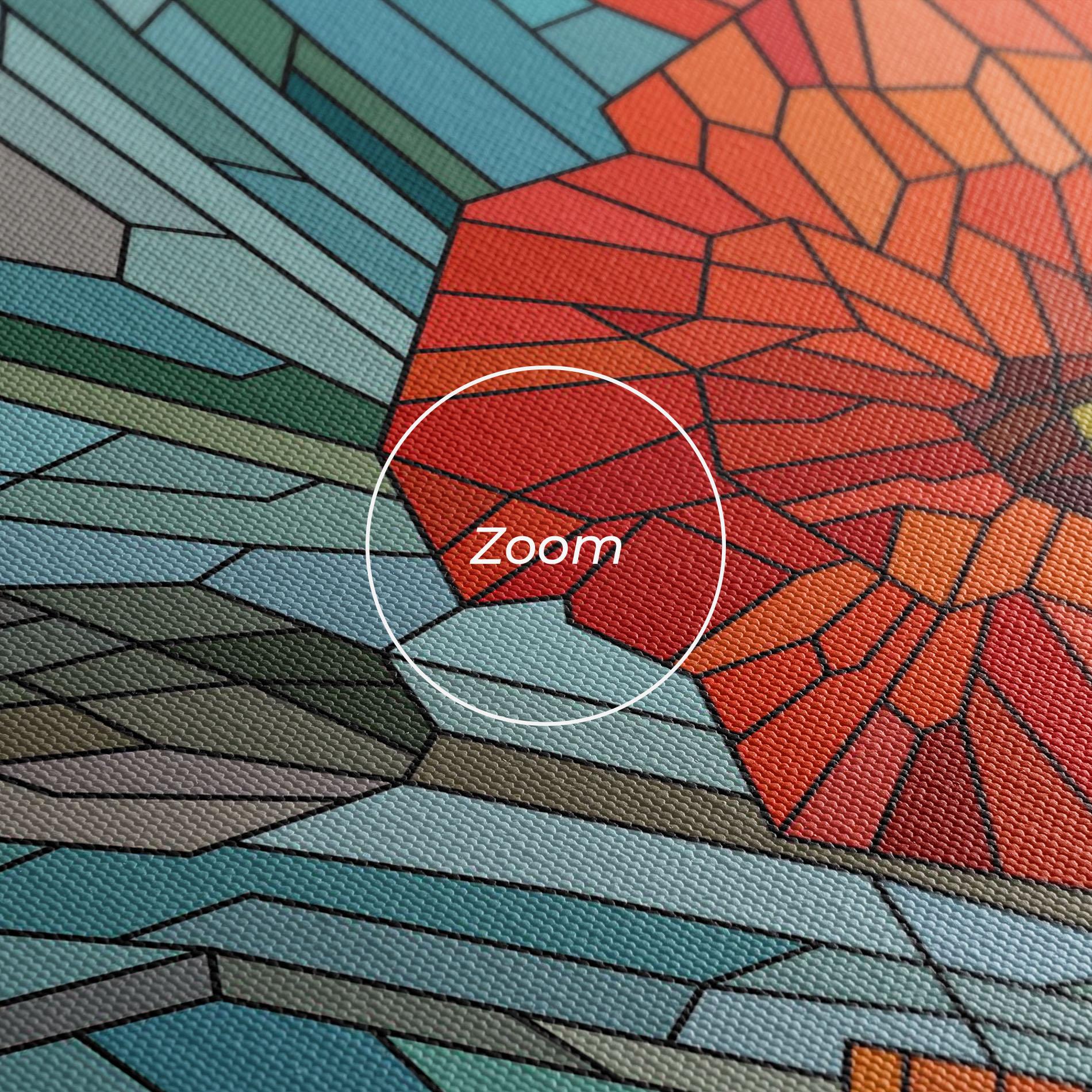 Vászonkép Blue Glass Poppy mockup 3