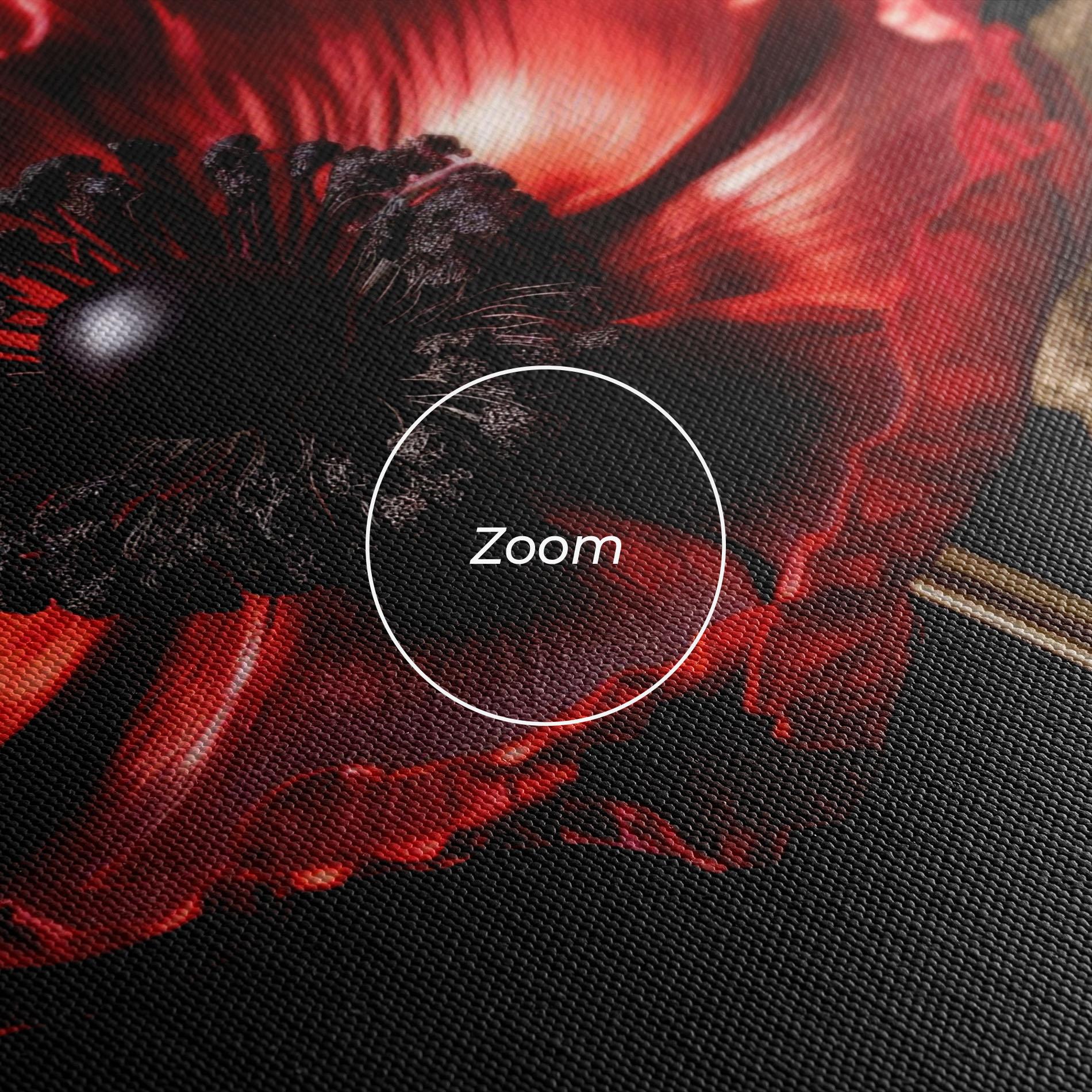Vászonkép Dark Red Poppy mockup 3