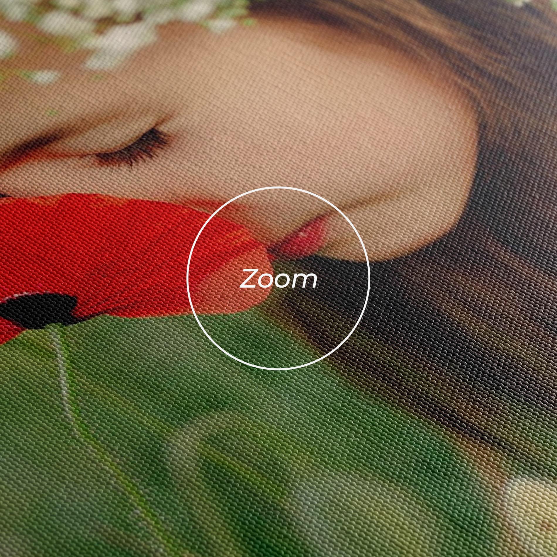 Vászonkép Girl With Poppies mockup 3