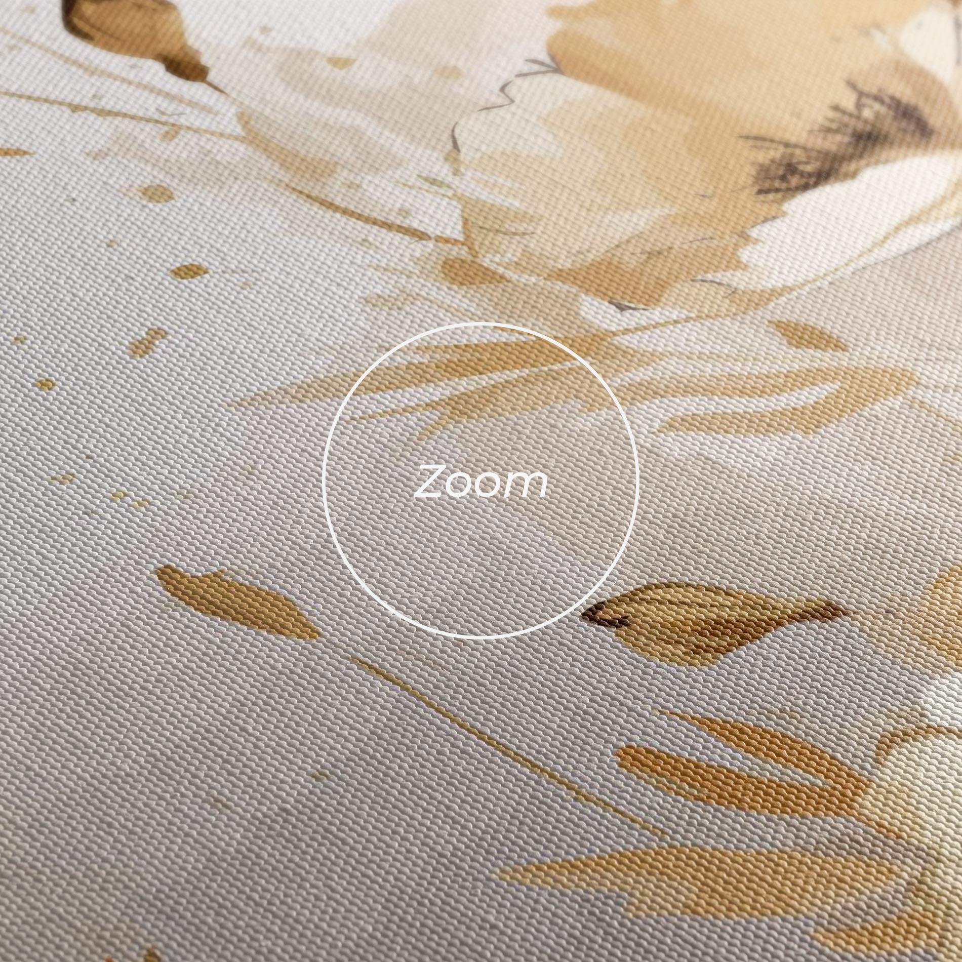 Vászonkép Gold Cream Poppy mockup 3