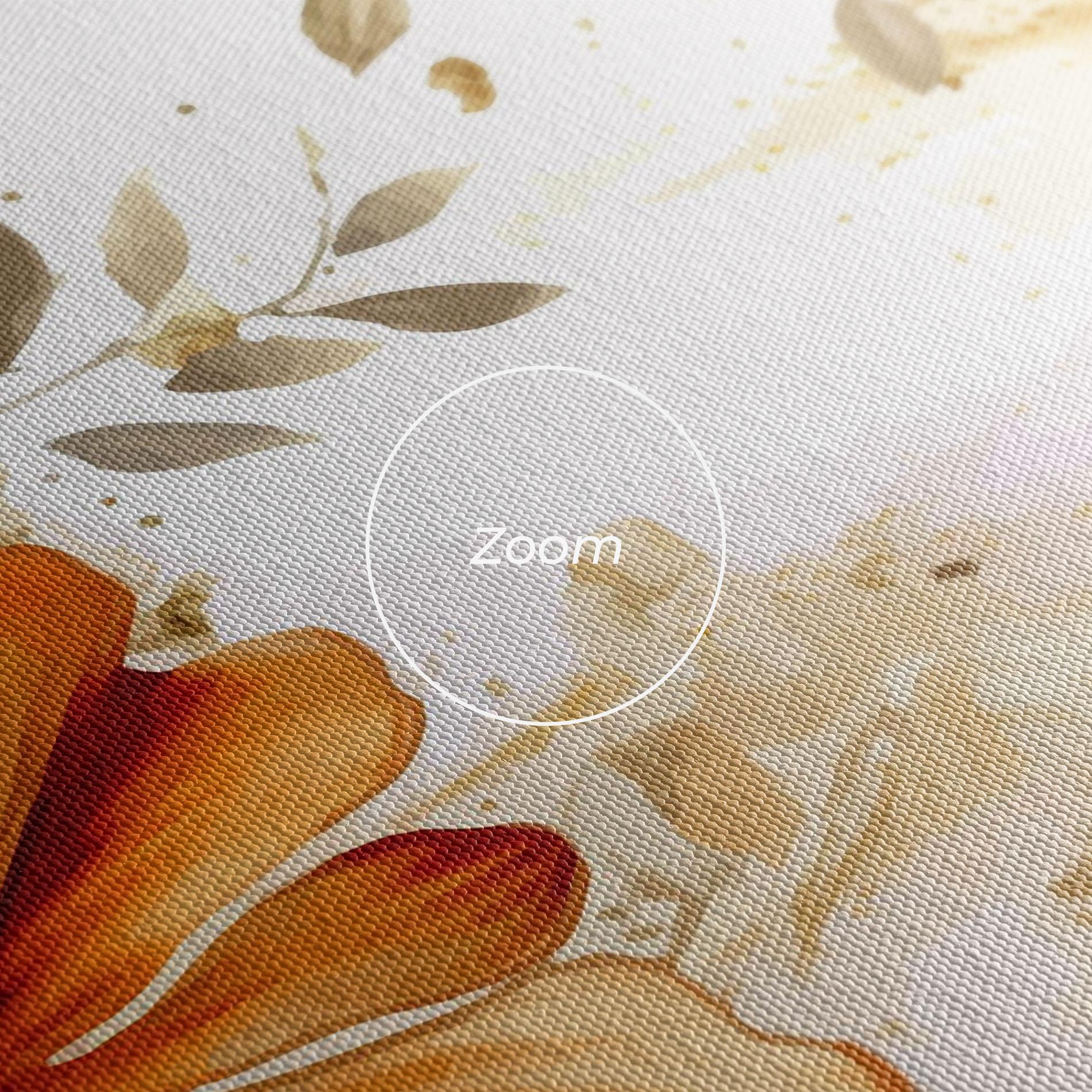Vászonkép Gold Orange Poppy mockup 3