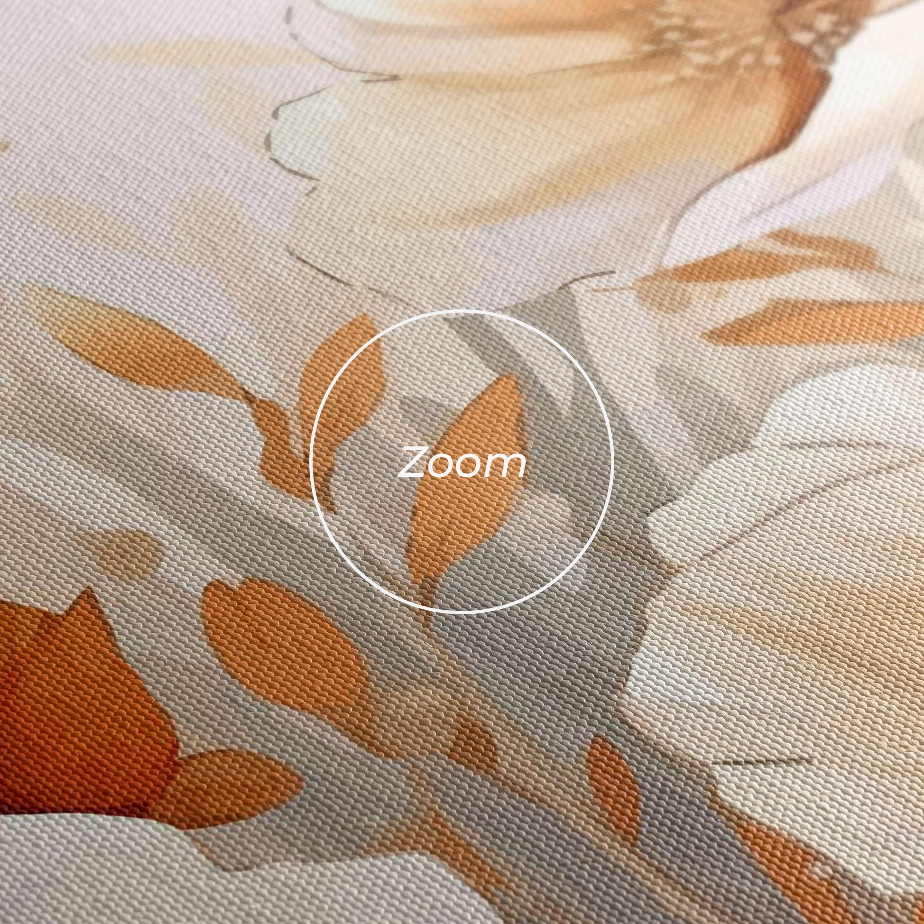 Vászonkép Orange Cream Poppy mockup 3