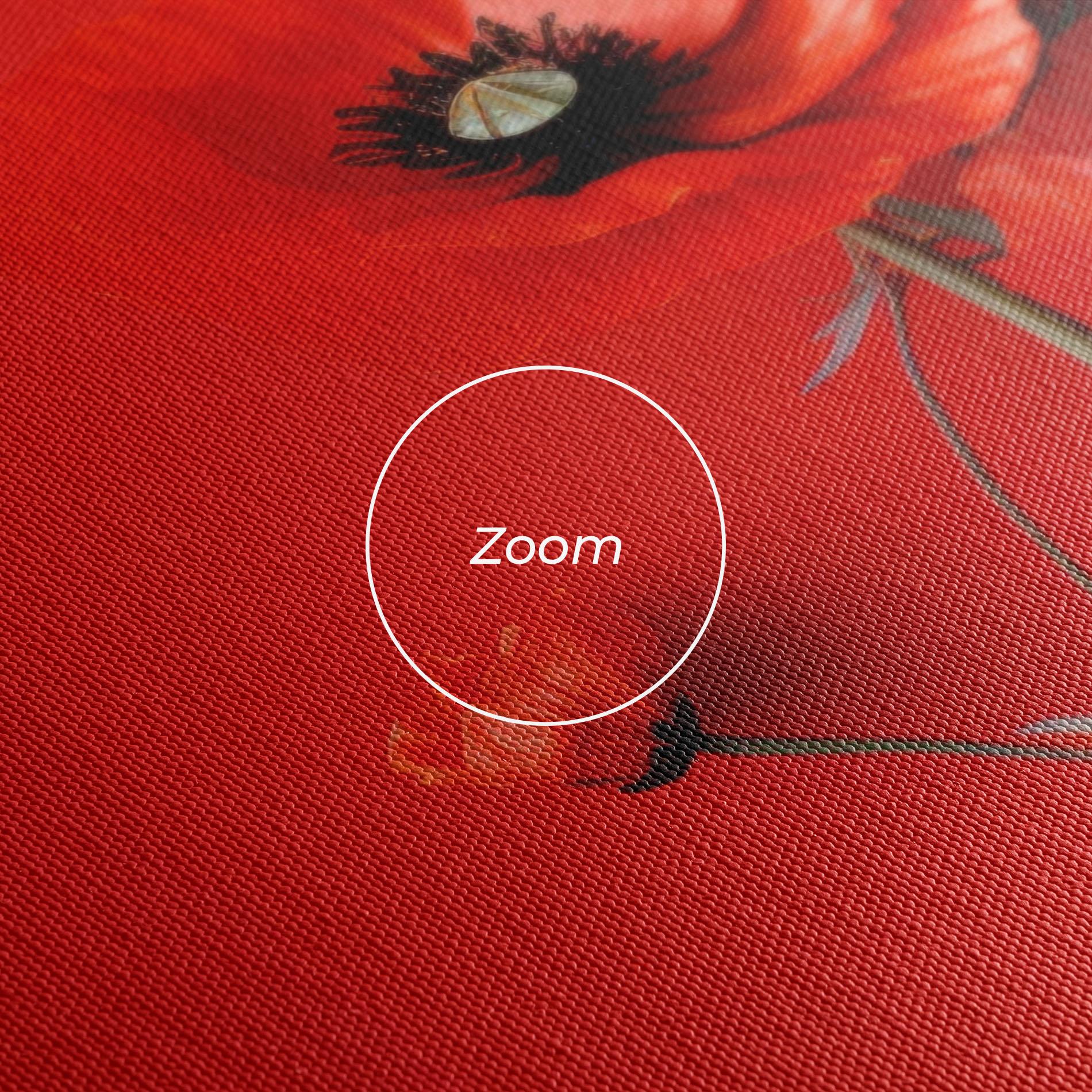 Vászonkép Poppies On The Table mockup 3