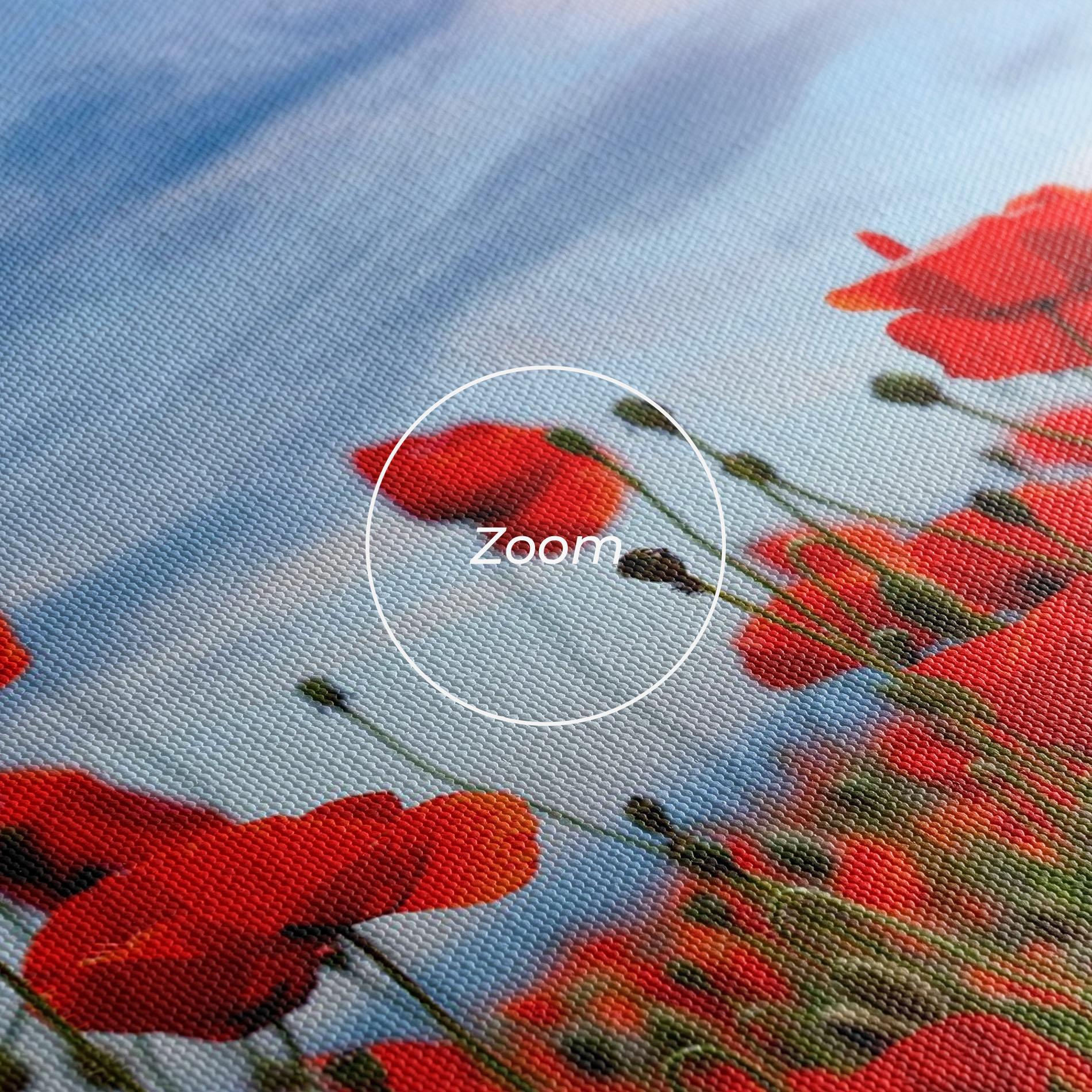 Vászonkép Poppy Field mockup 3
