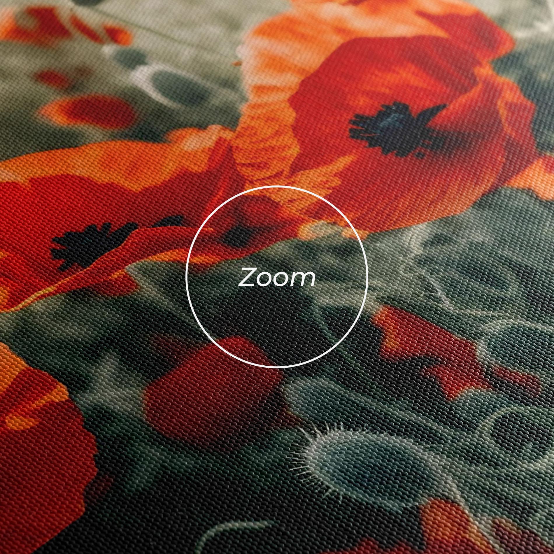 Vászonkép Poppy Grass Field mockup 3