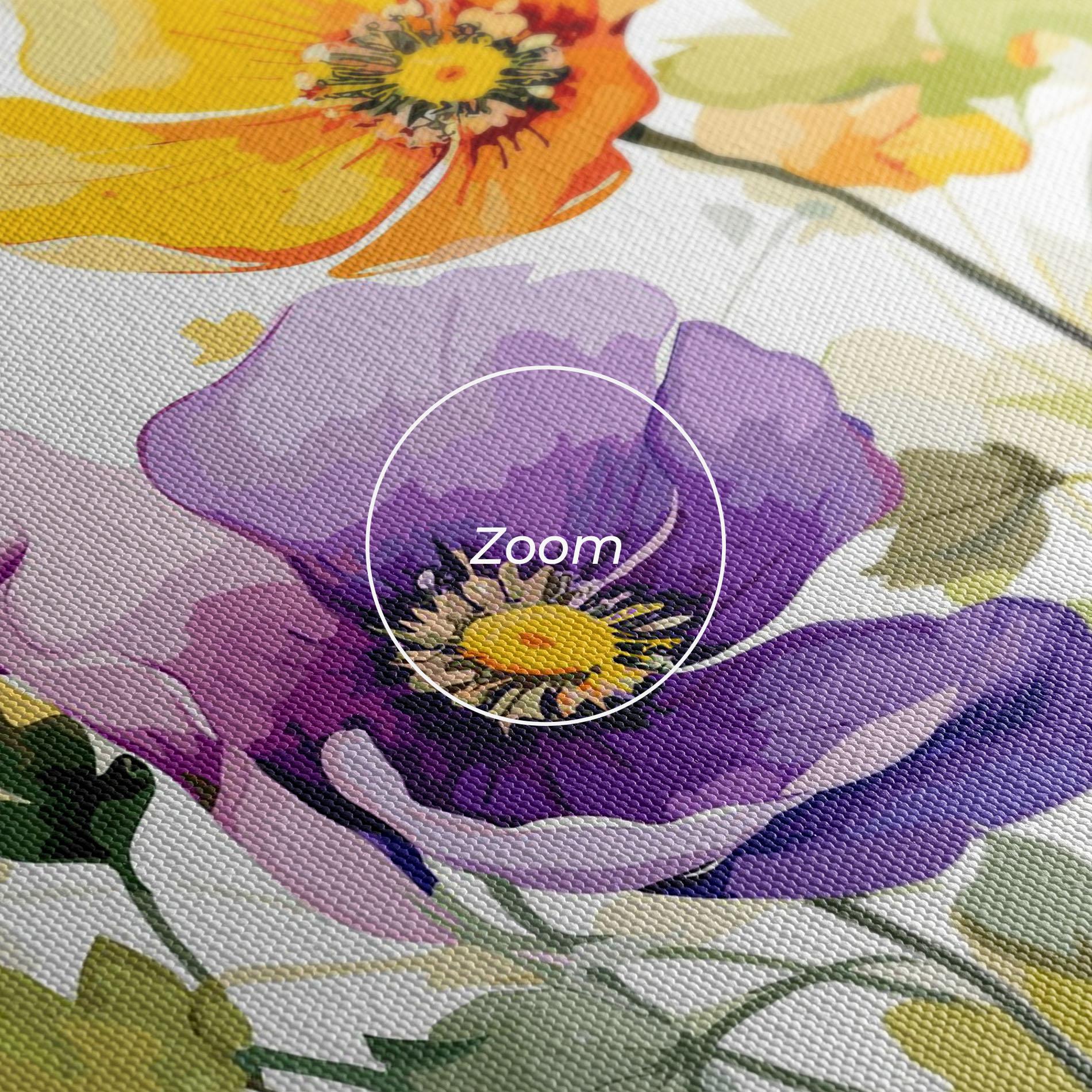 Vászonkép Purple Orange Poppy mockup 3