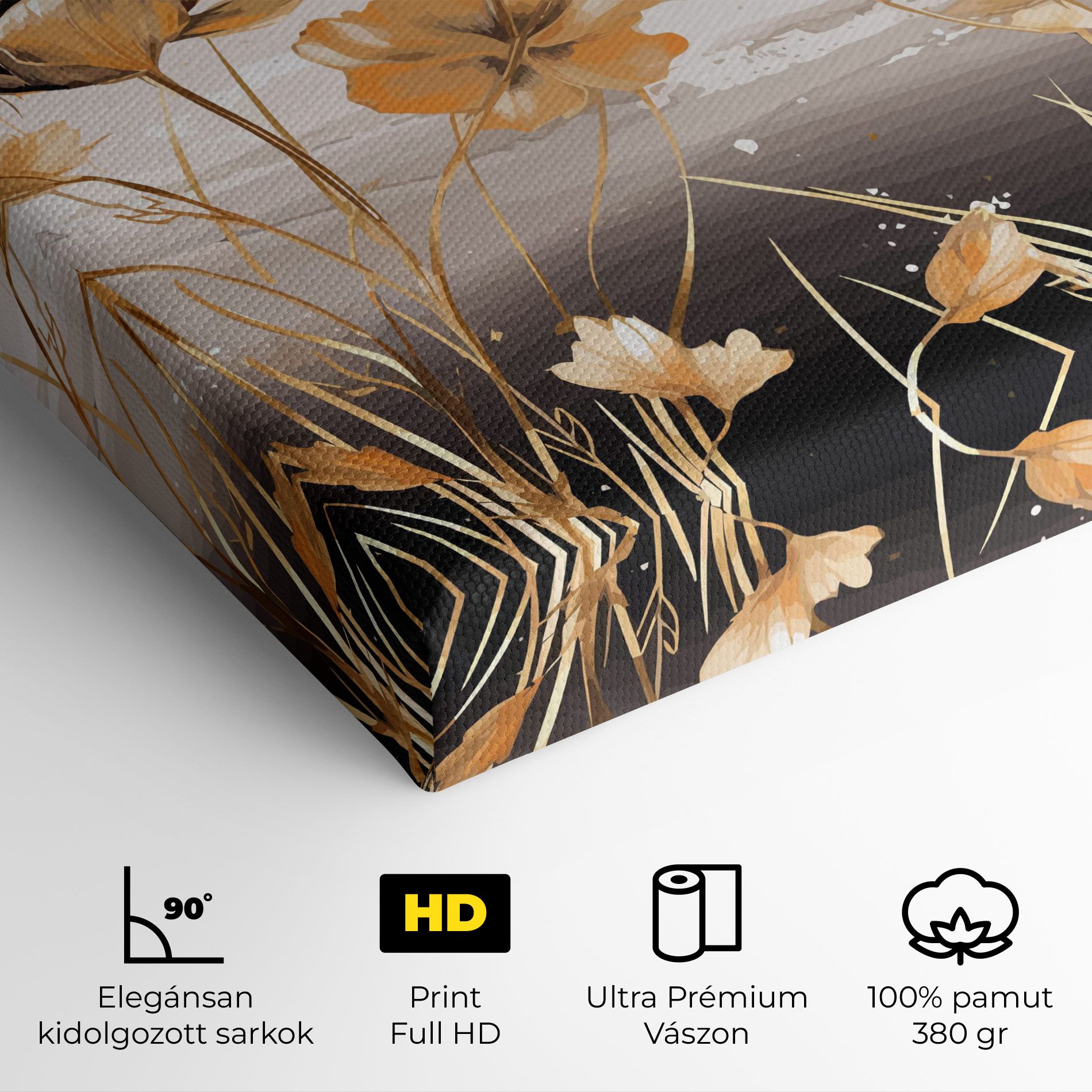 Gold Black Poppy mockup 4